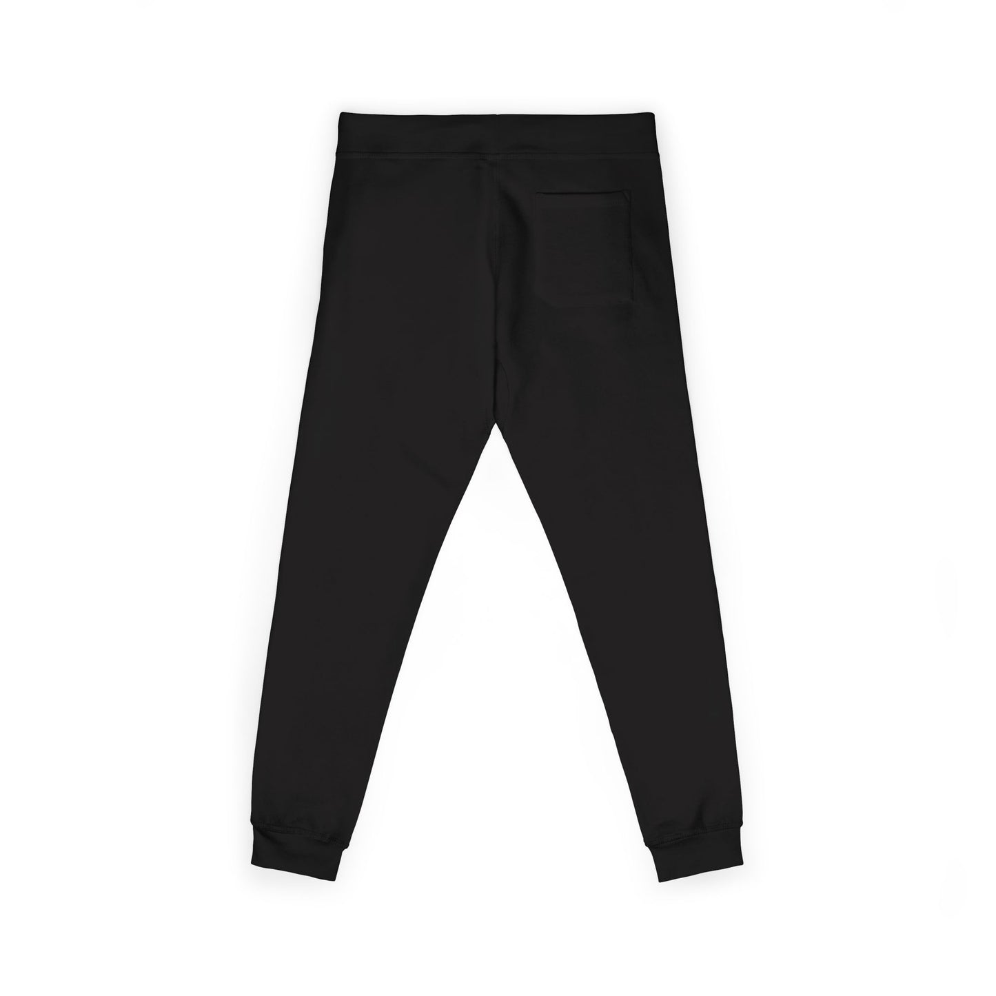 Embroidered Sunrise Rose Sweatpants — Cozy Fleece Joggers with Small Floral Chest Stitch