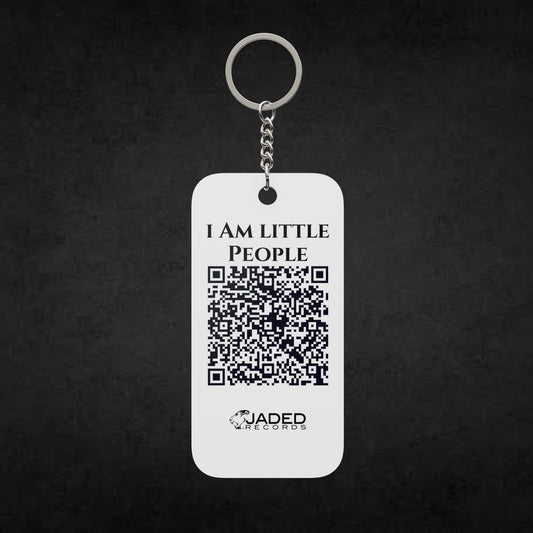 Double-Sided Keychain Charm — "Give It All To God" Inspirational Keychain with QR Code