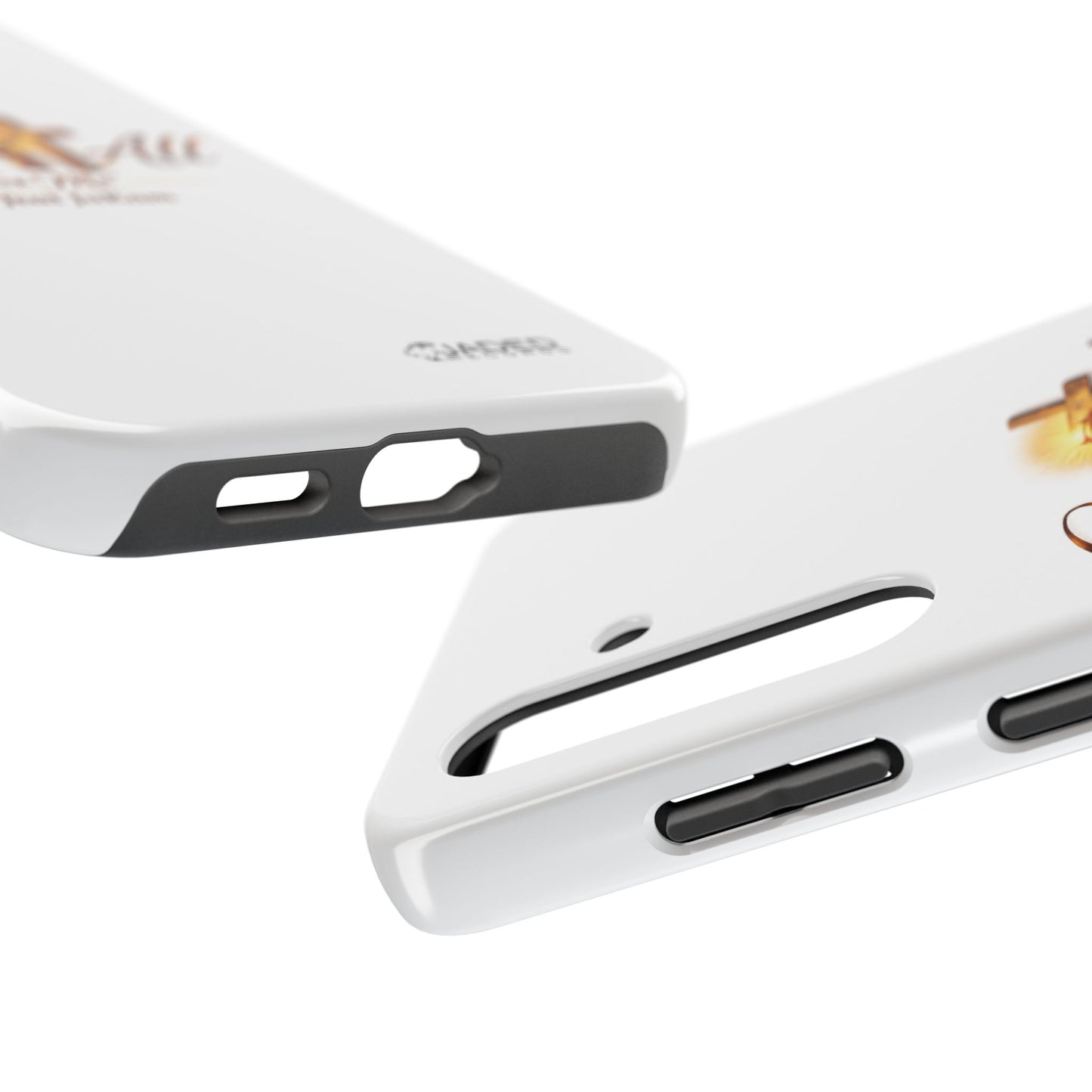 Slim Protective Phone Case — Gold Cross “Gave It All / For Me”