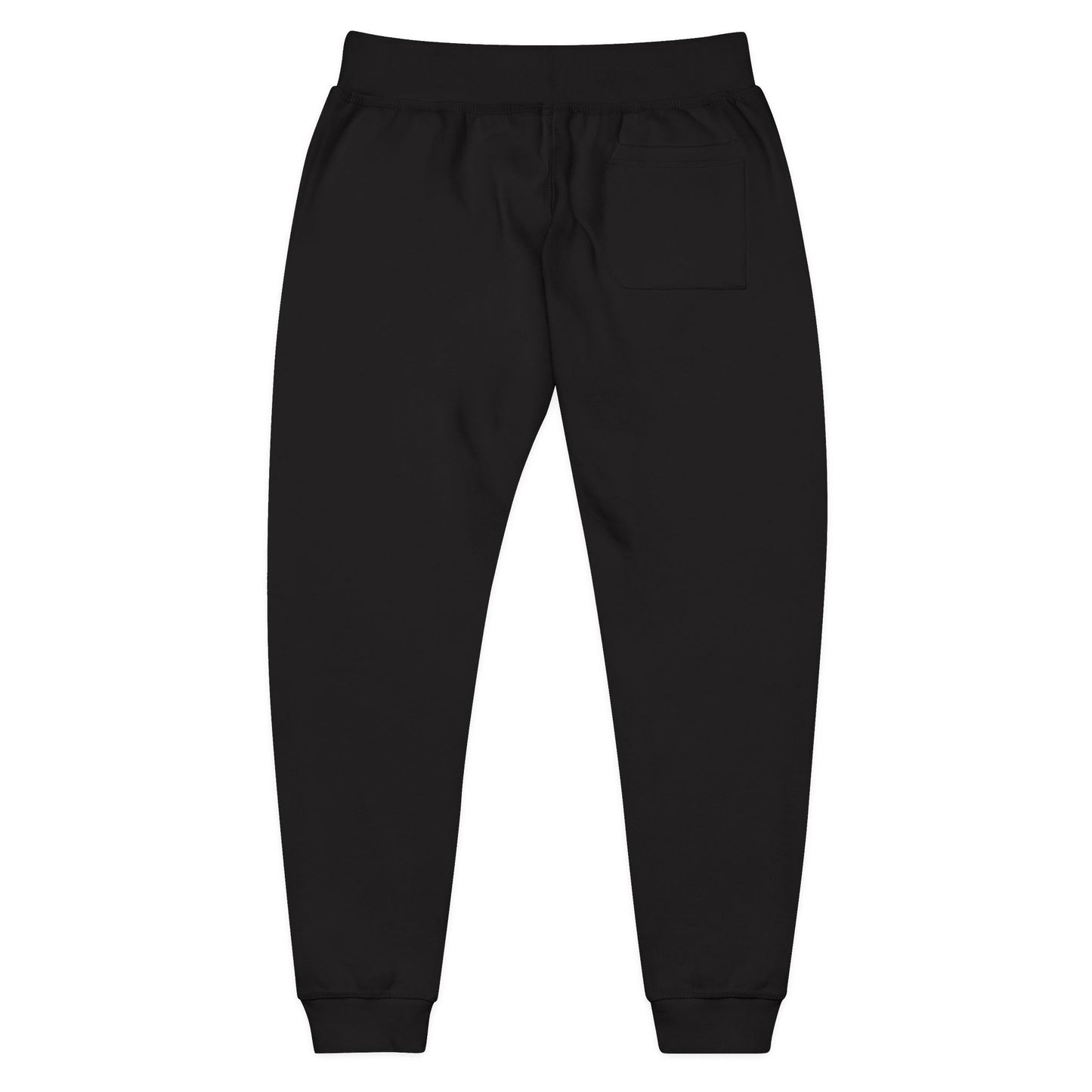 Embroidered Sunrise Rose Sweatpants — Cozy Fleece Joggers with Small Floral Chest Stitch