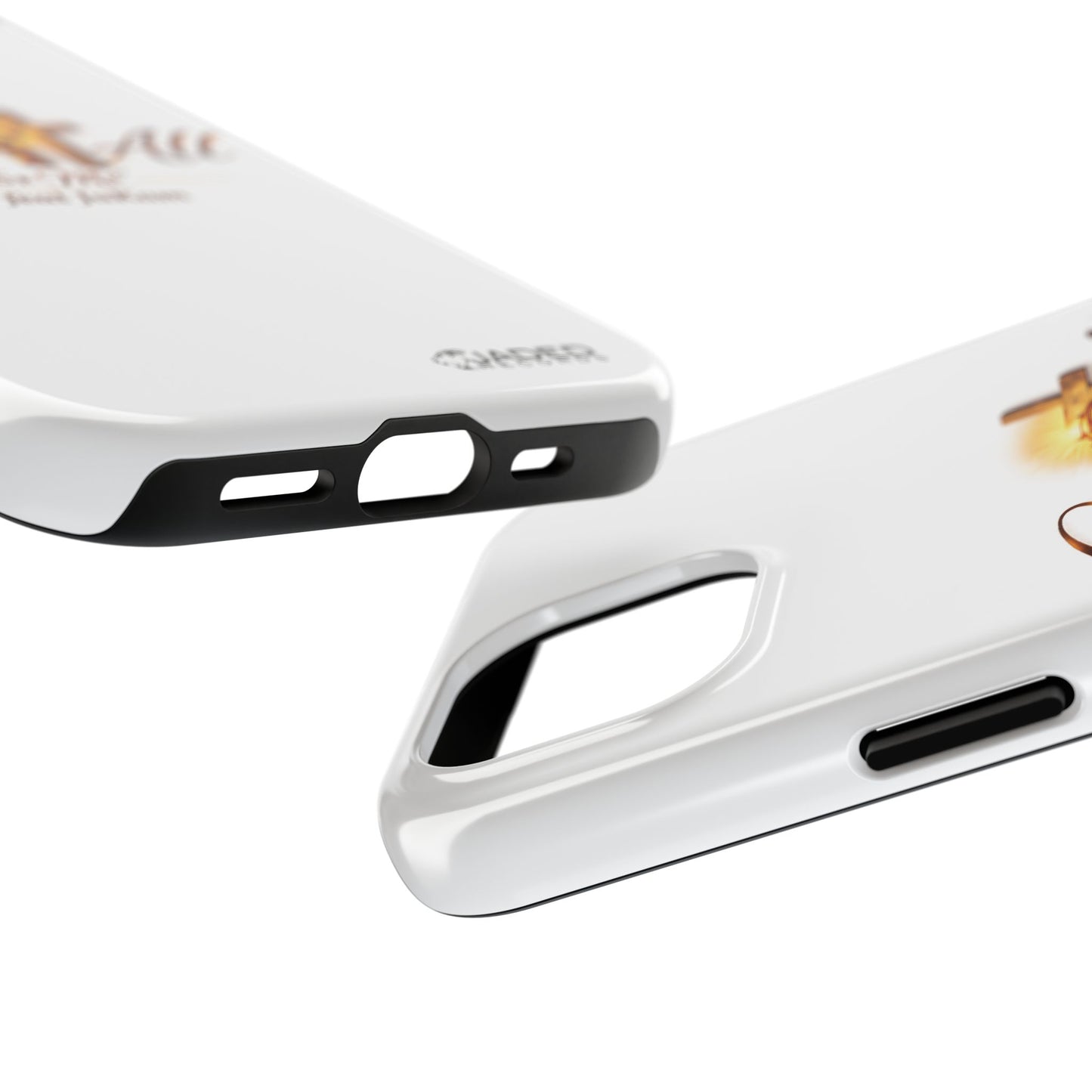 Slim Protective Phone Case — Gold Cross “Gave It All / For Me”