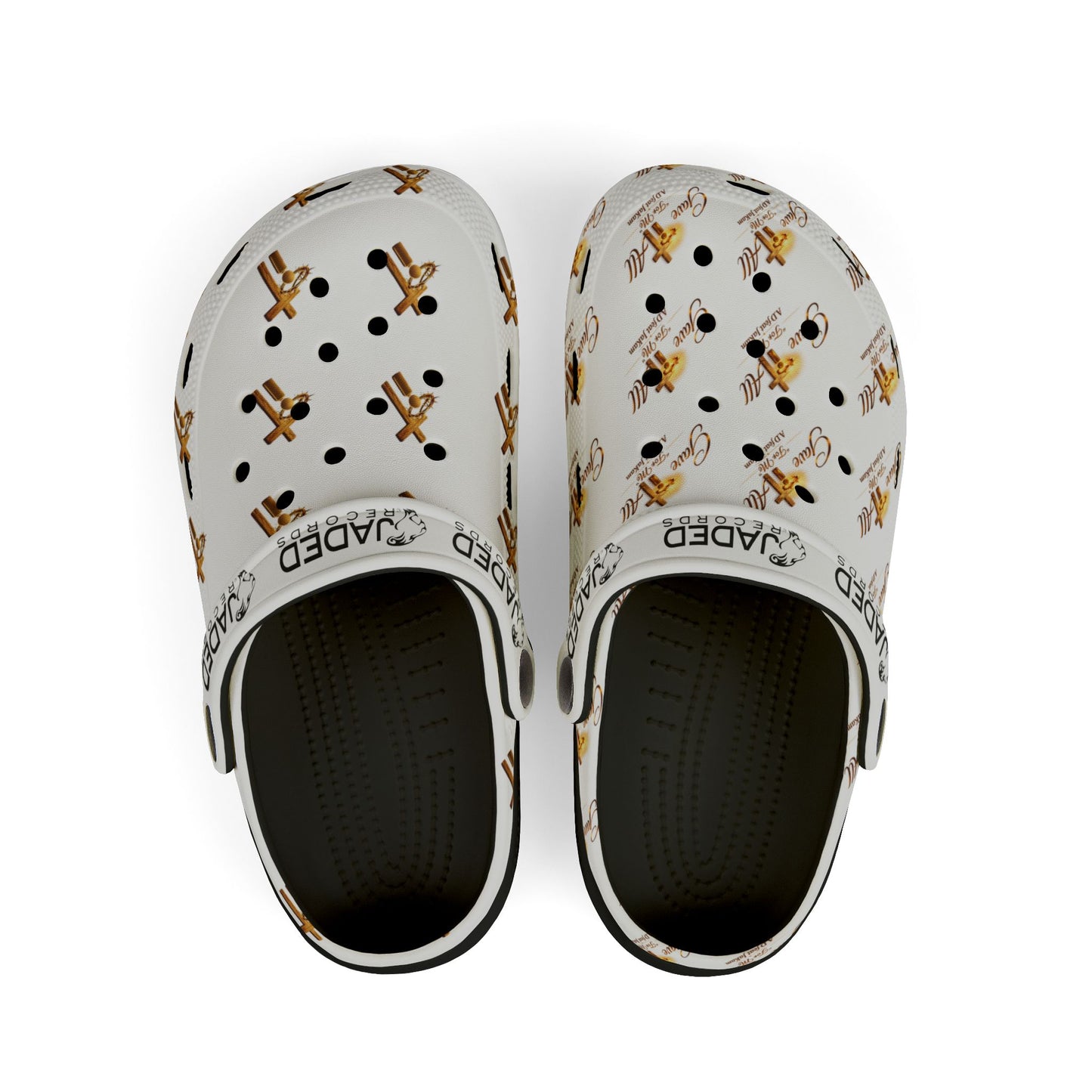 Kids Gingerbread Pattern EVA Clogs — Holiday Slip-On Shoes