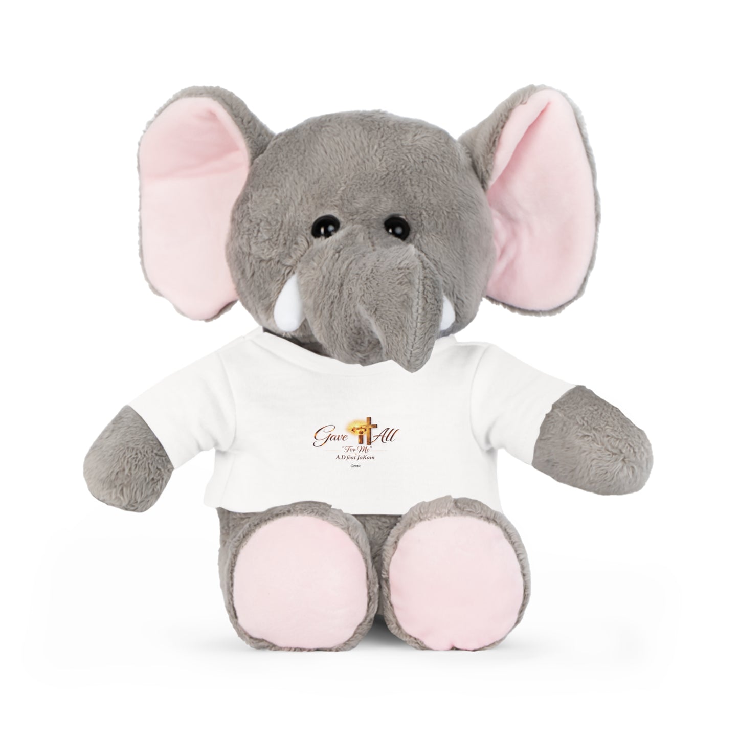 Religious Teddy Bear Plush with 'Give It All' T‑Shirt