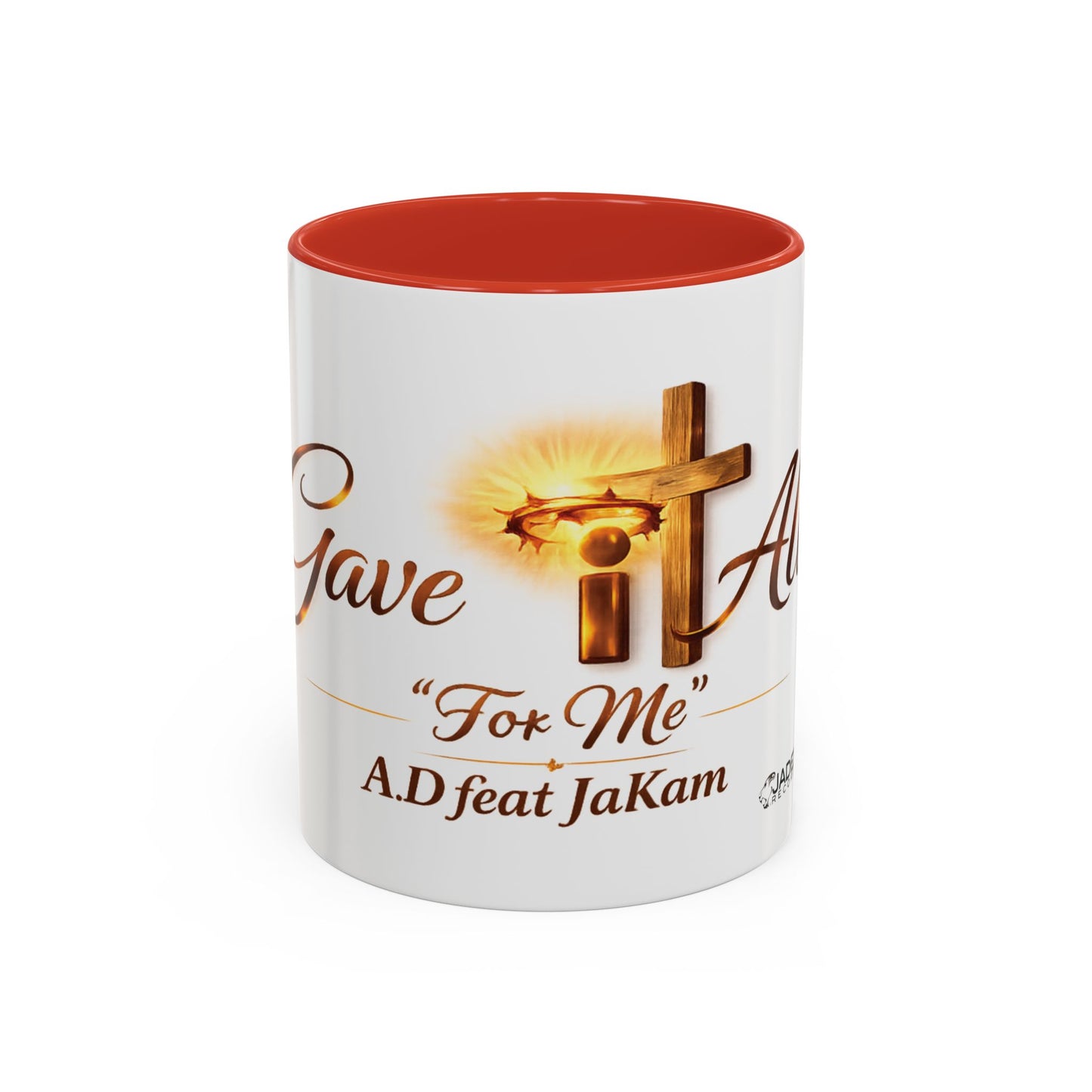 Christian Accent Coffee Mug - "Gave It All For Me" Cross Design (11/15oz)