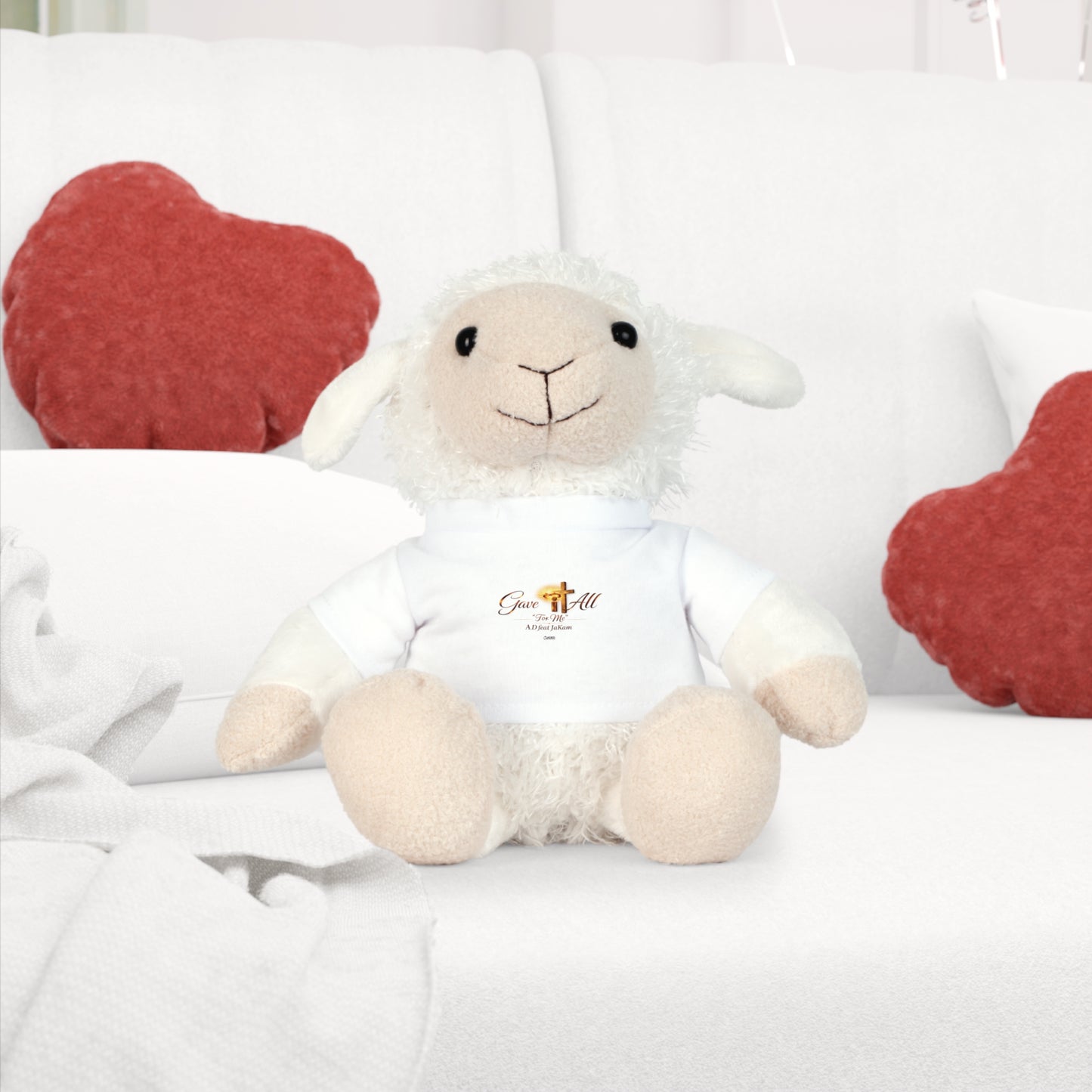 Religious Teddy Bear Plush with 'Give It All' T‑Shirt