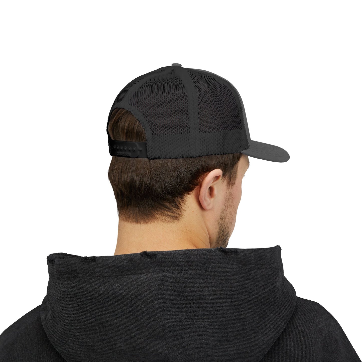 Christian Trucker Cap — "Gave It All For Me" Cross Snapback
