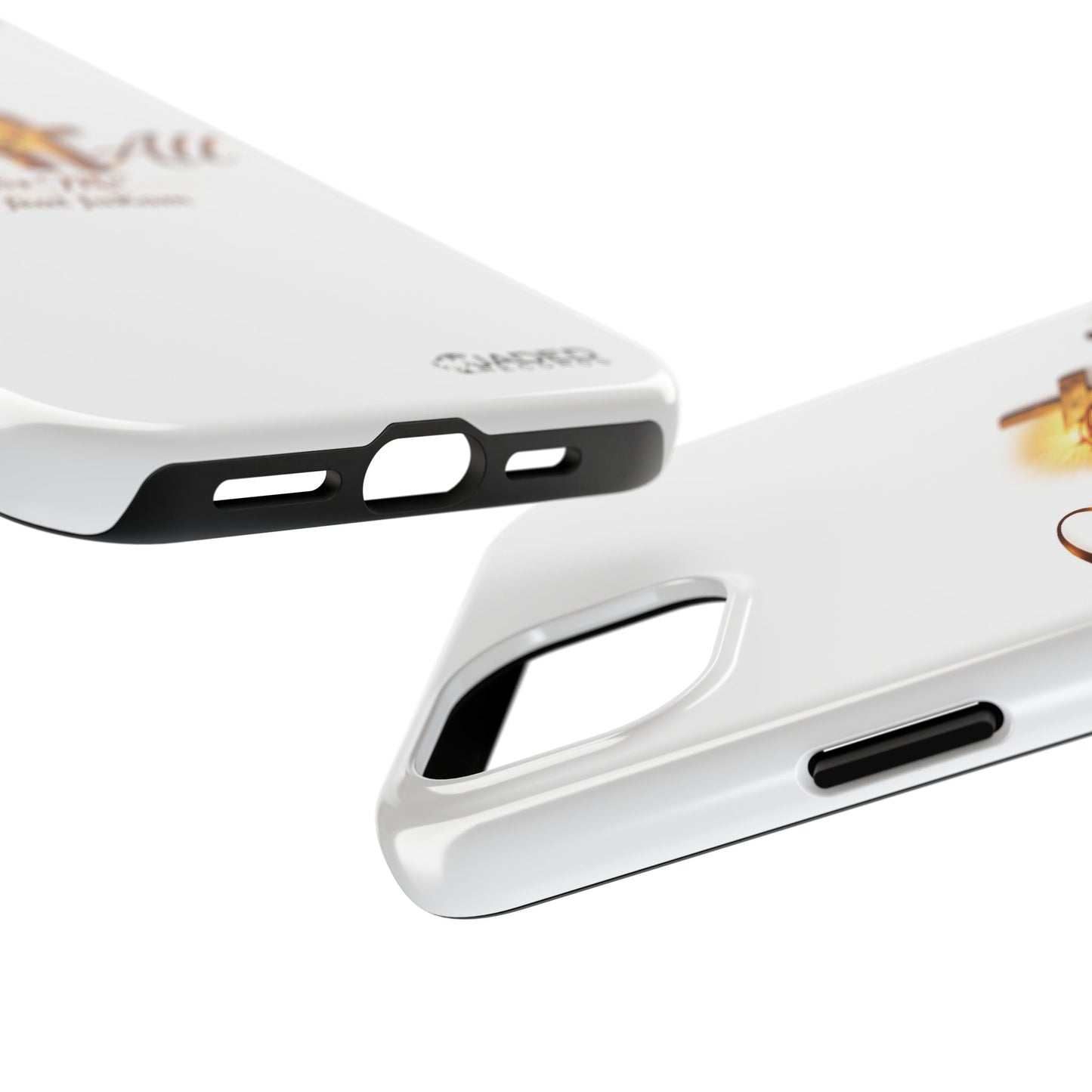 Slim Protective Phone Case — Gold Cross “Gave It All / For Me”