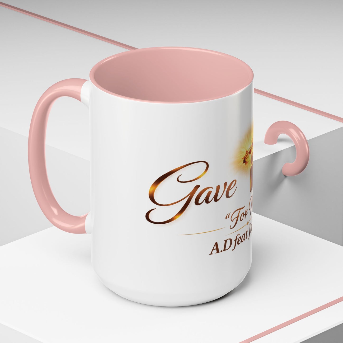 Christian Accent Coffee Mug - "Gave It All For Me" Cross Design (11/15oz)