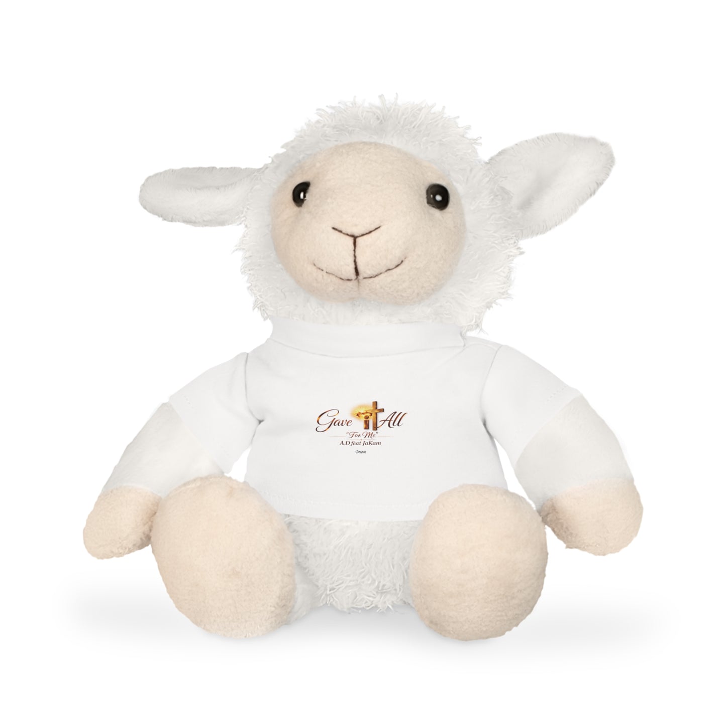 Religious Teddy Bear Plush with 'Give It All' T‑Shirt
