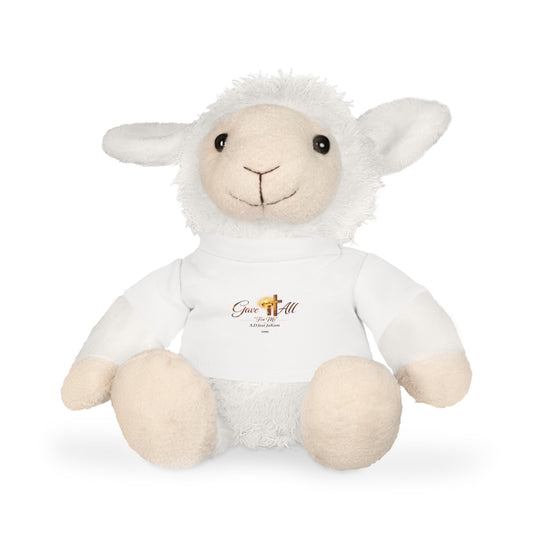 Religious Teddy Bear Plush with 'Give It All' T‑Shirt
