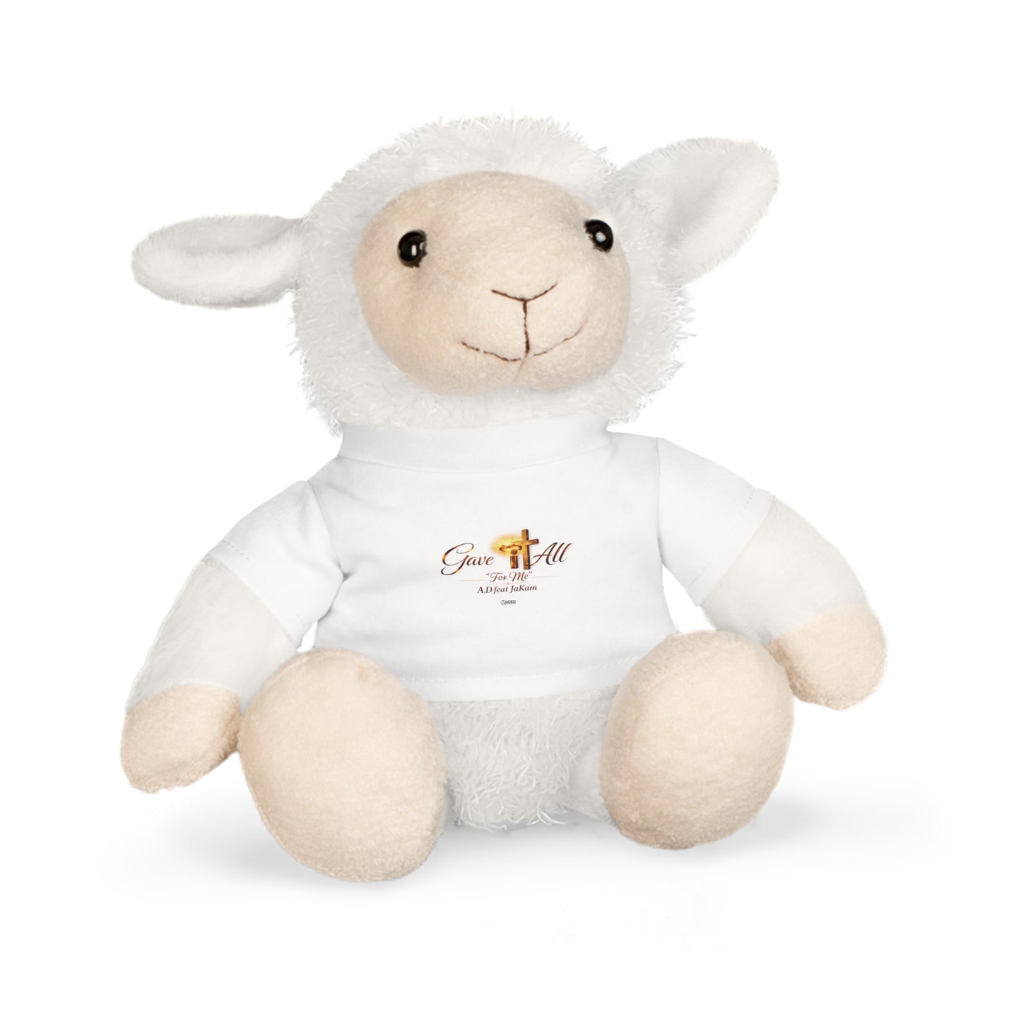Religious Teddy Bear Plush with 'Give It All' T‑Shirt