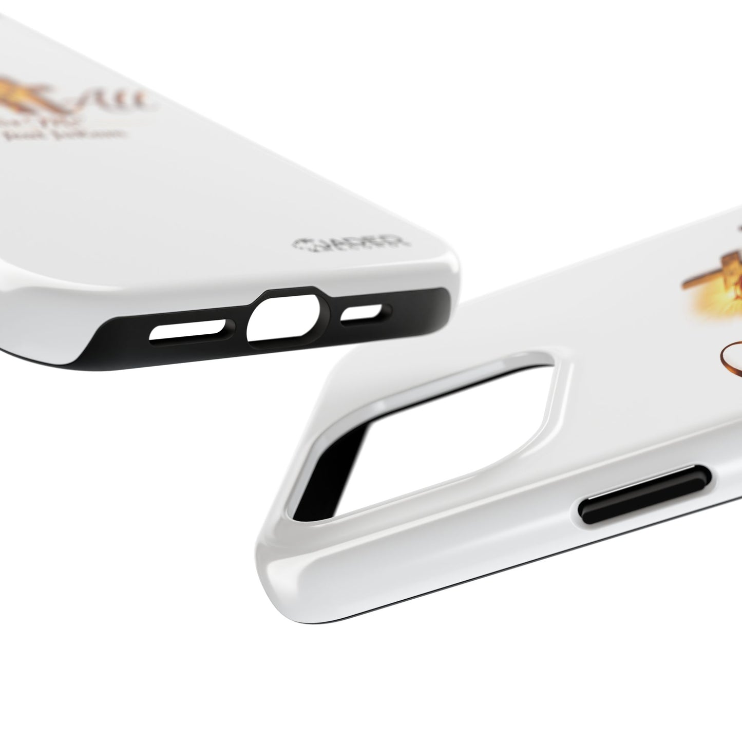 Slim Protective Phone Case — Gold Cross “Gave It All / For Me”
