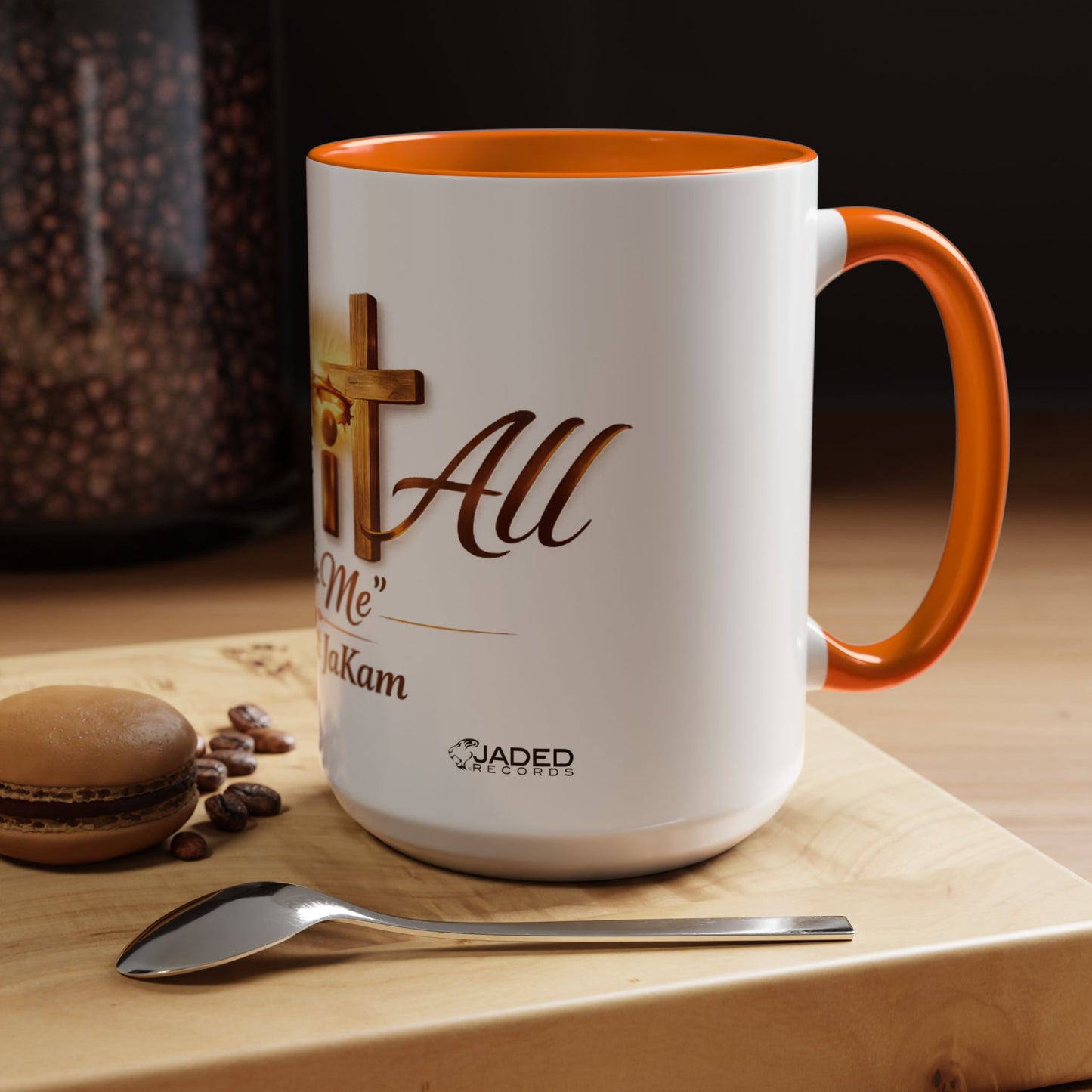Christian Accent Coffee Mug - "Gave It All For Me" Cross Design (11/15oz)