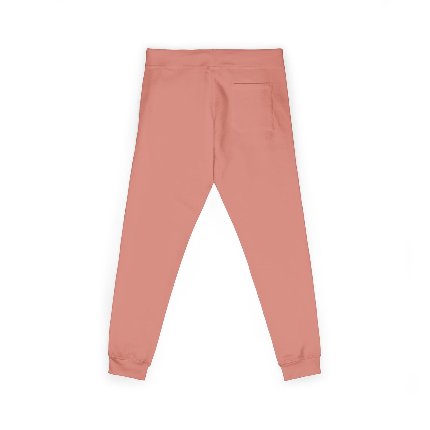 Embroidered Sunrise Rose Sweatpants — Cozy Fleece Joggers with Small Floral Chest Stitch