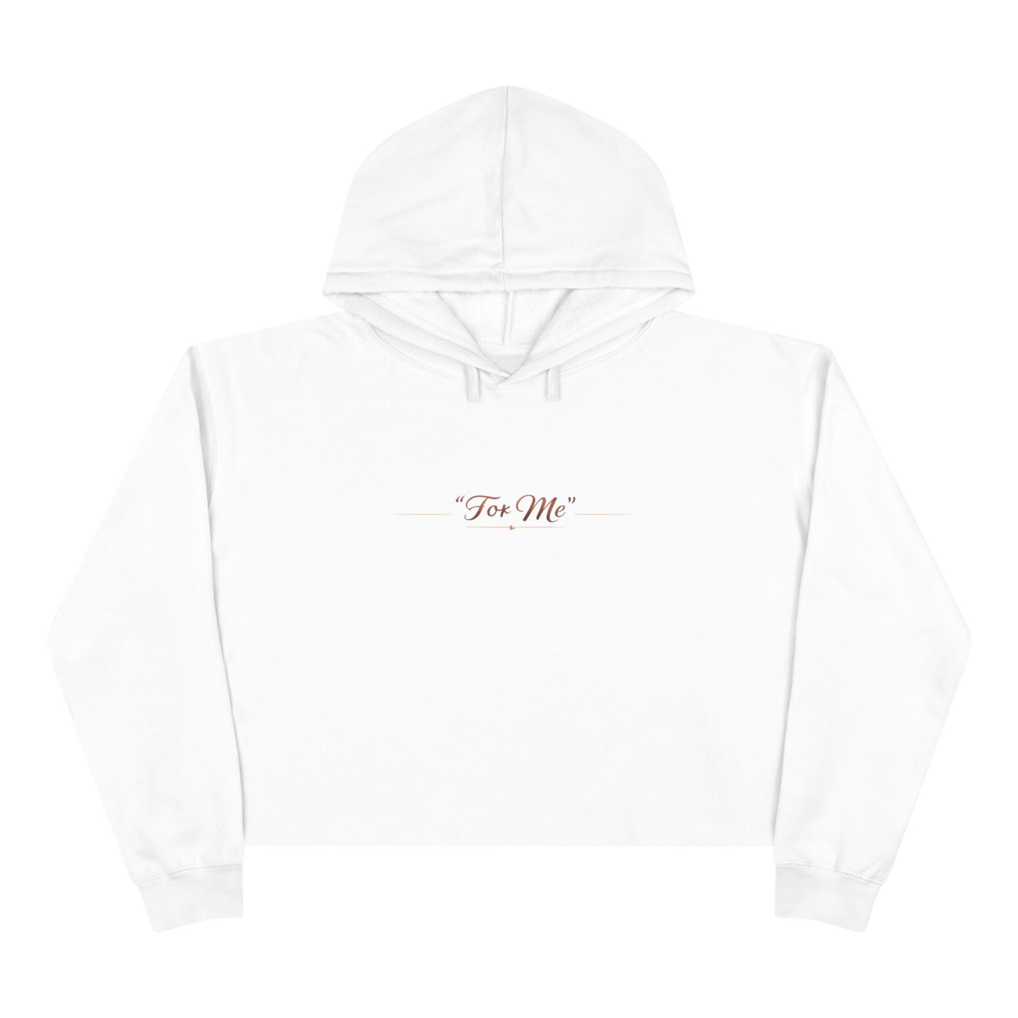 Crop Hoodie — "Gave It All" Inspirational Christian Cropped Hoodie ("For Me" Back)