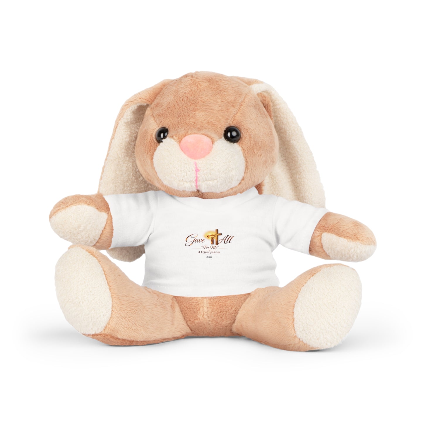 Religious Teddy Bear Plush with 'Give It All' T‑Shirt