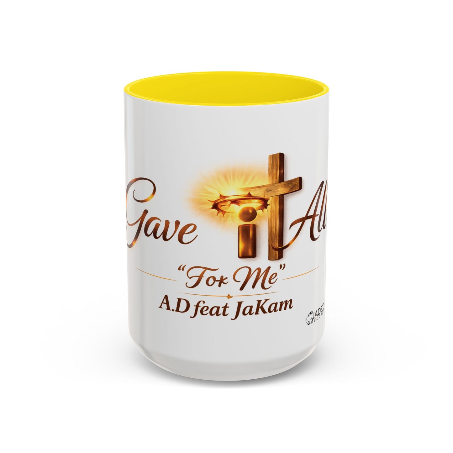 Christian Accent Coffee Mug - "Gave It All For Me" Cross Design (11/15oz)
