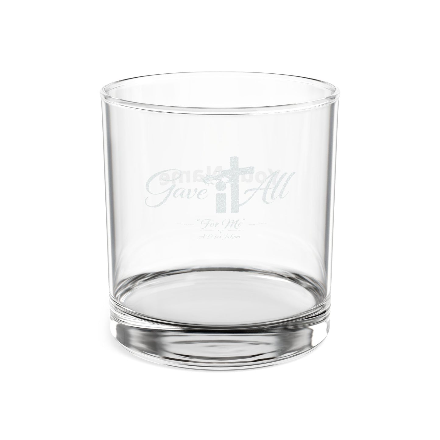 Engraved Whiskey Glass 10.5oz — Jaded Records Logo