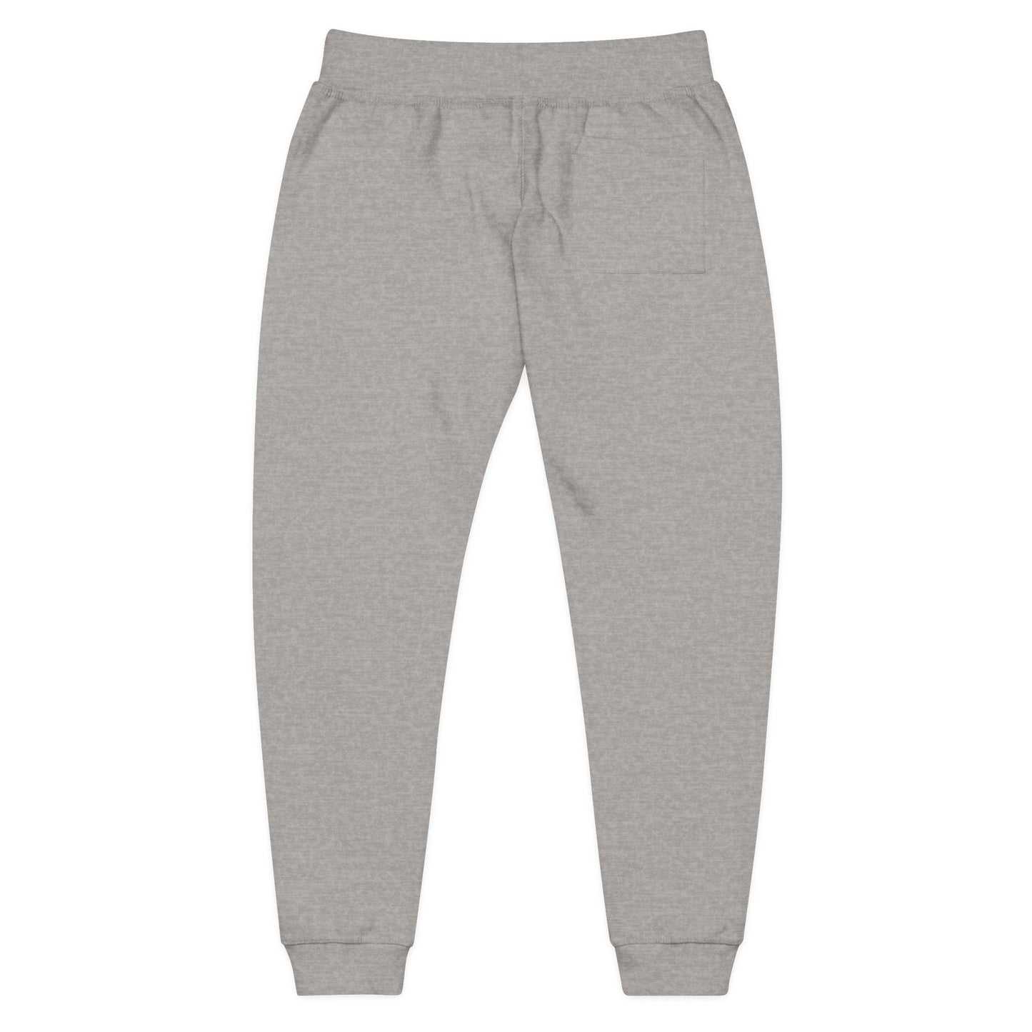 Embroidered Sunrise Rose Sweatpants — Cozy Fleece Joggers with Small Floral Chest Stitch