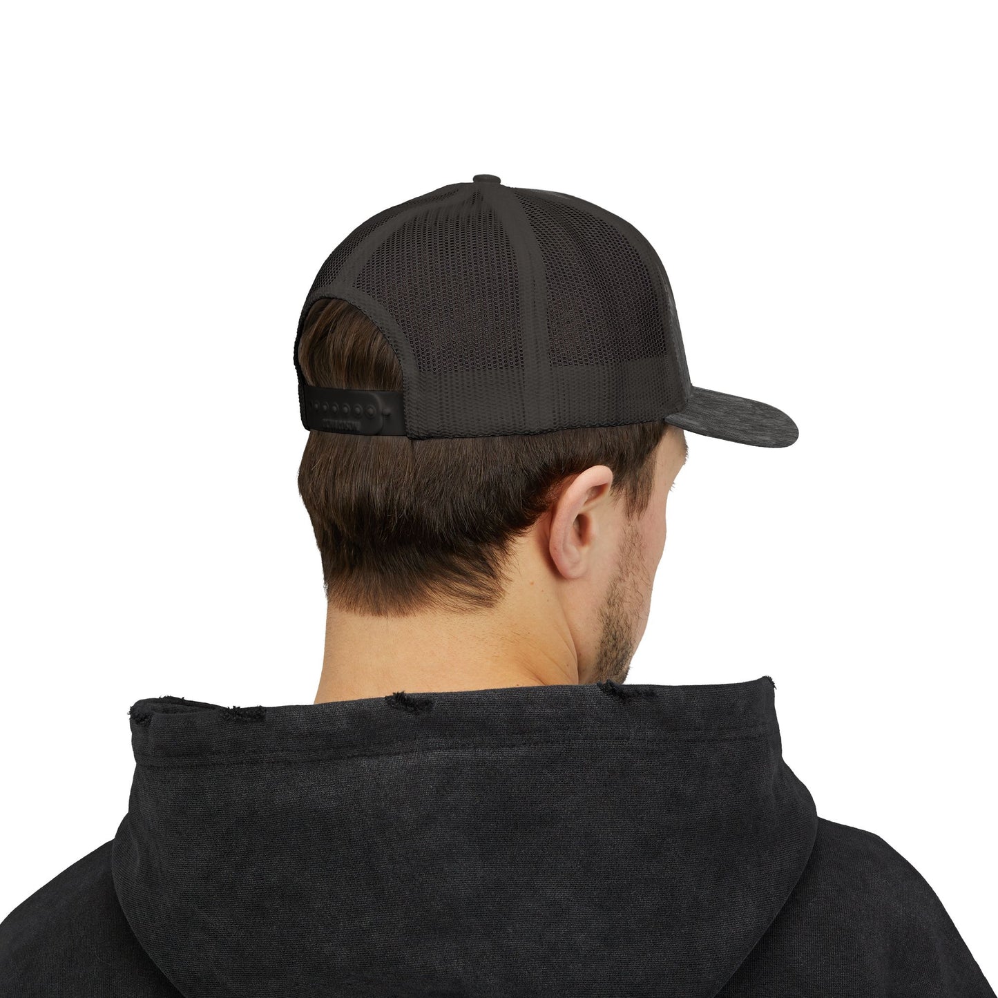 Christian Trucker Cap — "Gave It All For Me" Cross Snapback