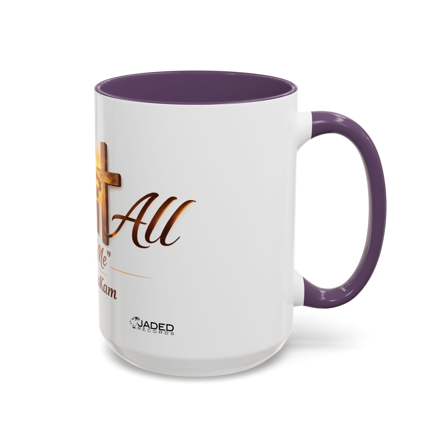 Christian Accent Coffee Mug - "Gave It All For Me" Cross Design (11/15oz)