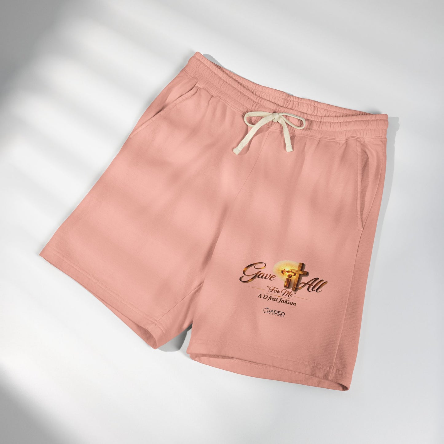 Gave It All Cross Graphic Fleece Sweat Shorts