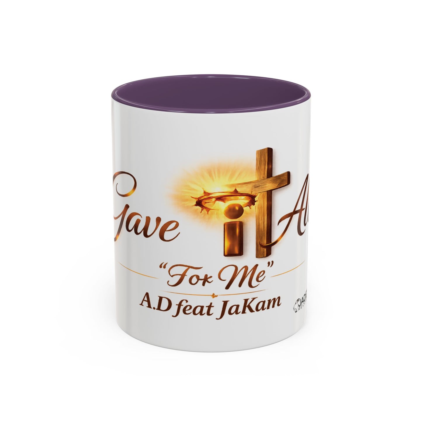 Christian Accent Coffee Mug - "Gave It All For Me" Cross Design (11/15oz)