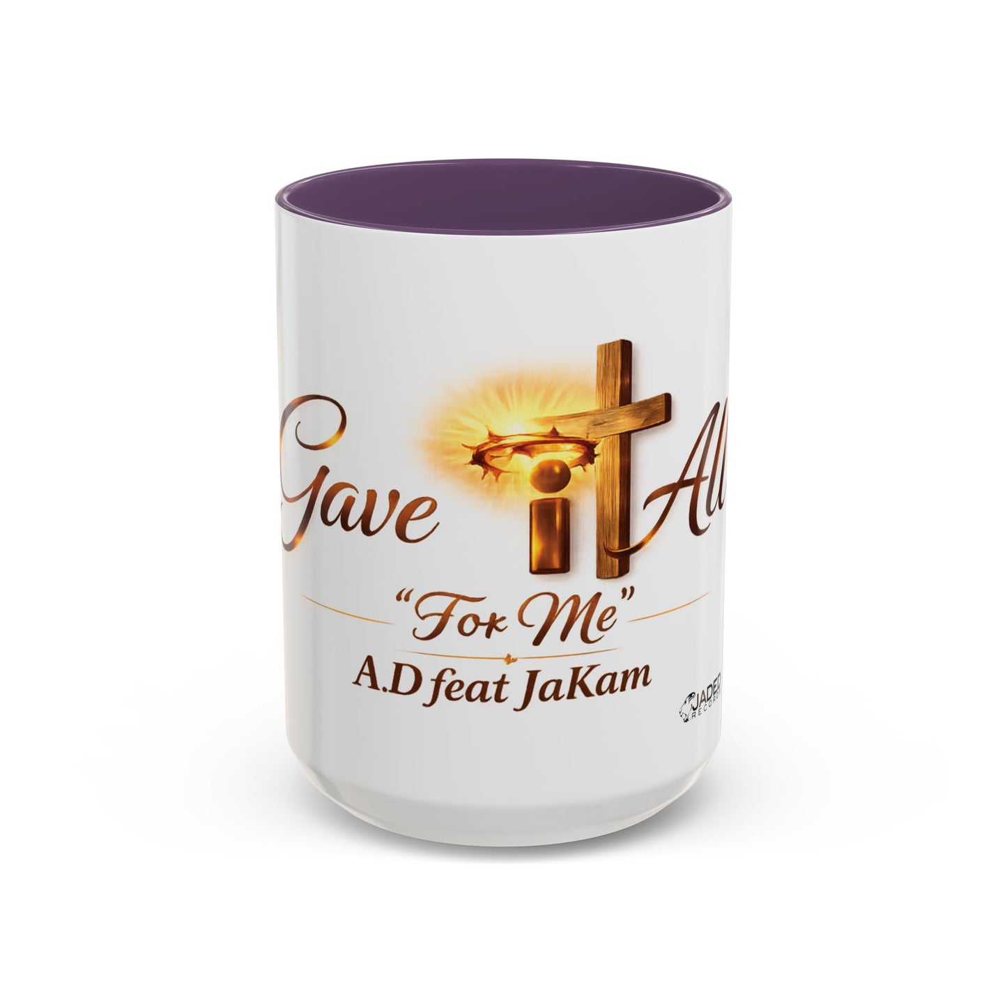 Christian Accent Coffee Mug - "Gave It All For Me" Cross Design (11/15oz)