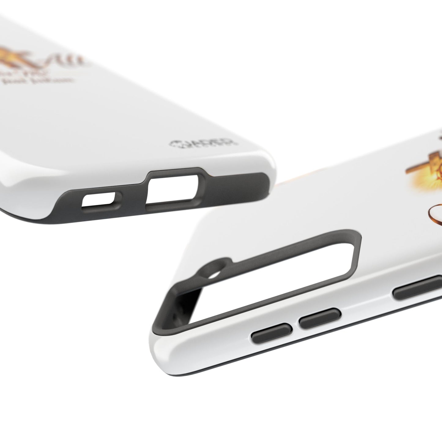 Slim Protective Phone Case — Gold Cross “Gave It All / For Me”