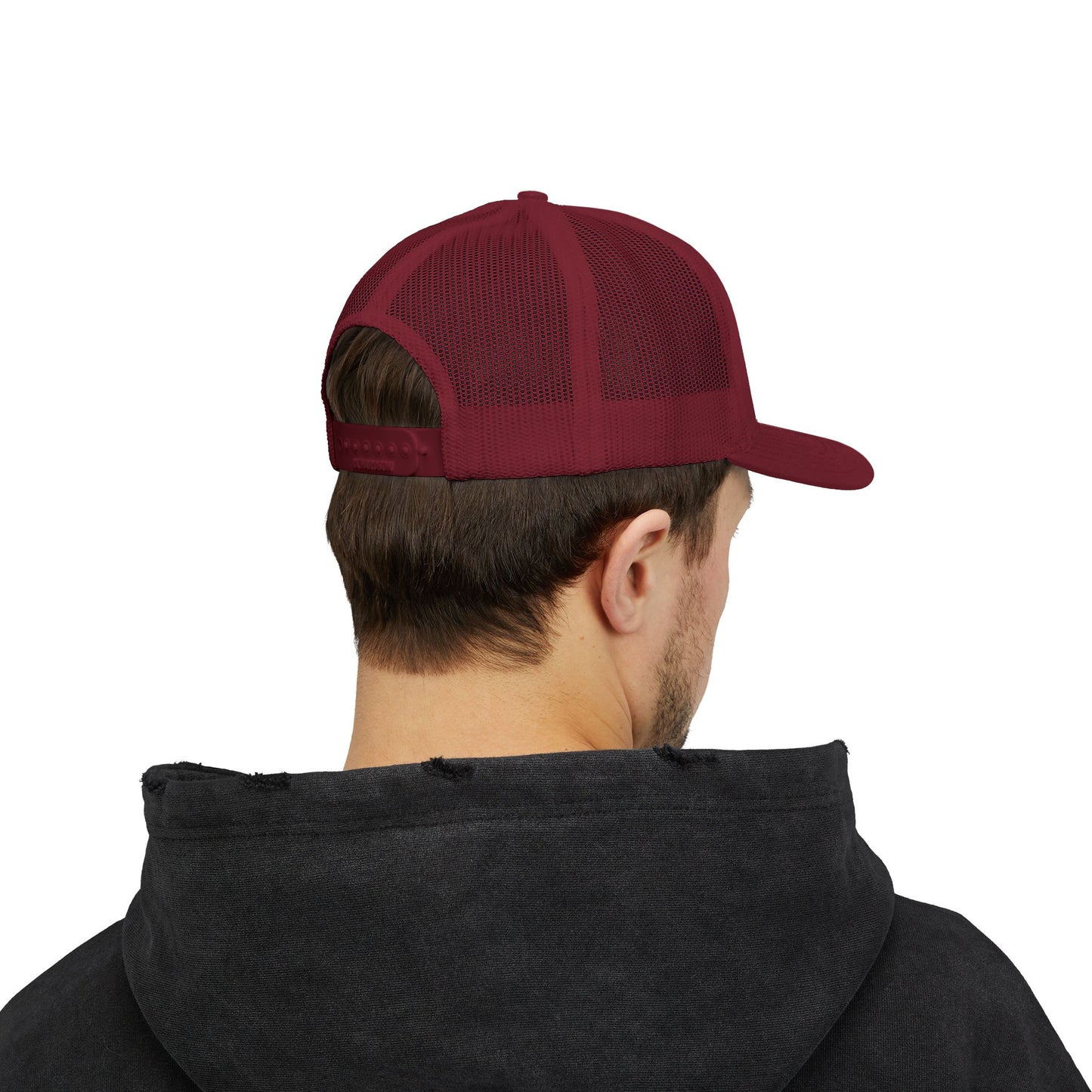 Christian Trucker Cap — "Gave It All For Me" Cross Snapback