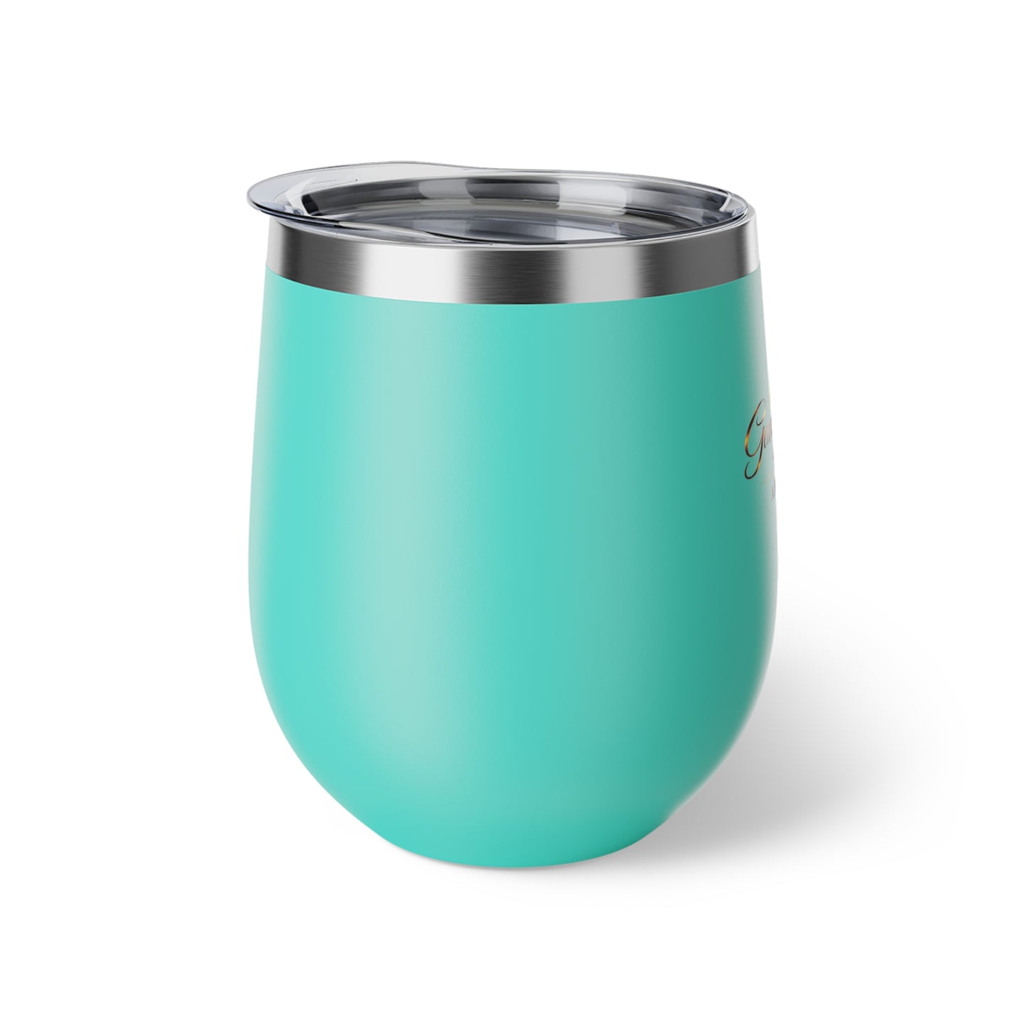 Faith Cross 12oz Insulated Tumbler — 'Grace For All' Copper Vacuum Wine Cup