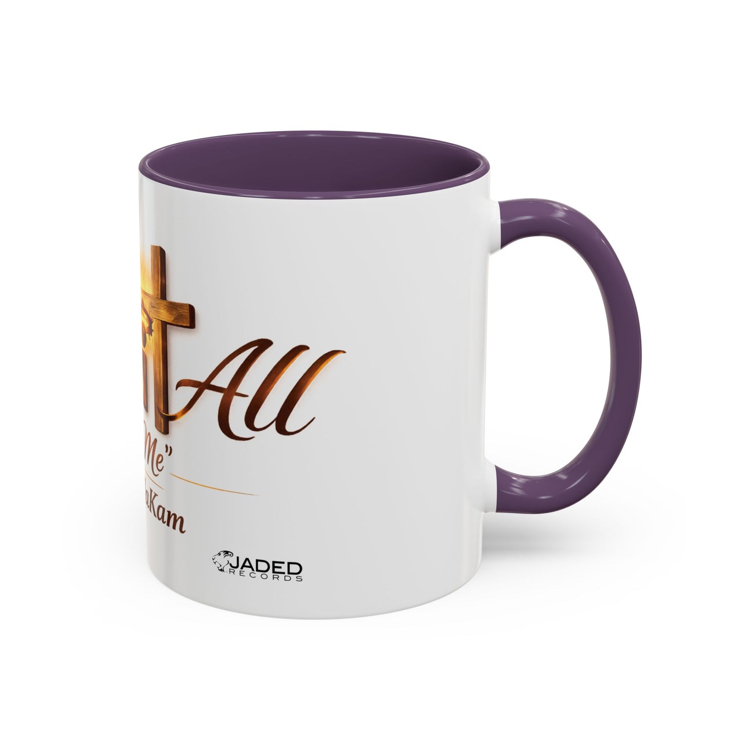Christian Accent Coffee Mug - "Gave It All For Me" Cross Design (11/15oz)