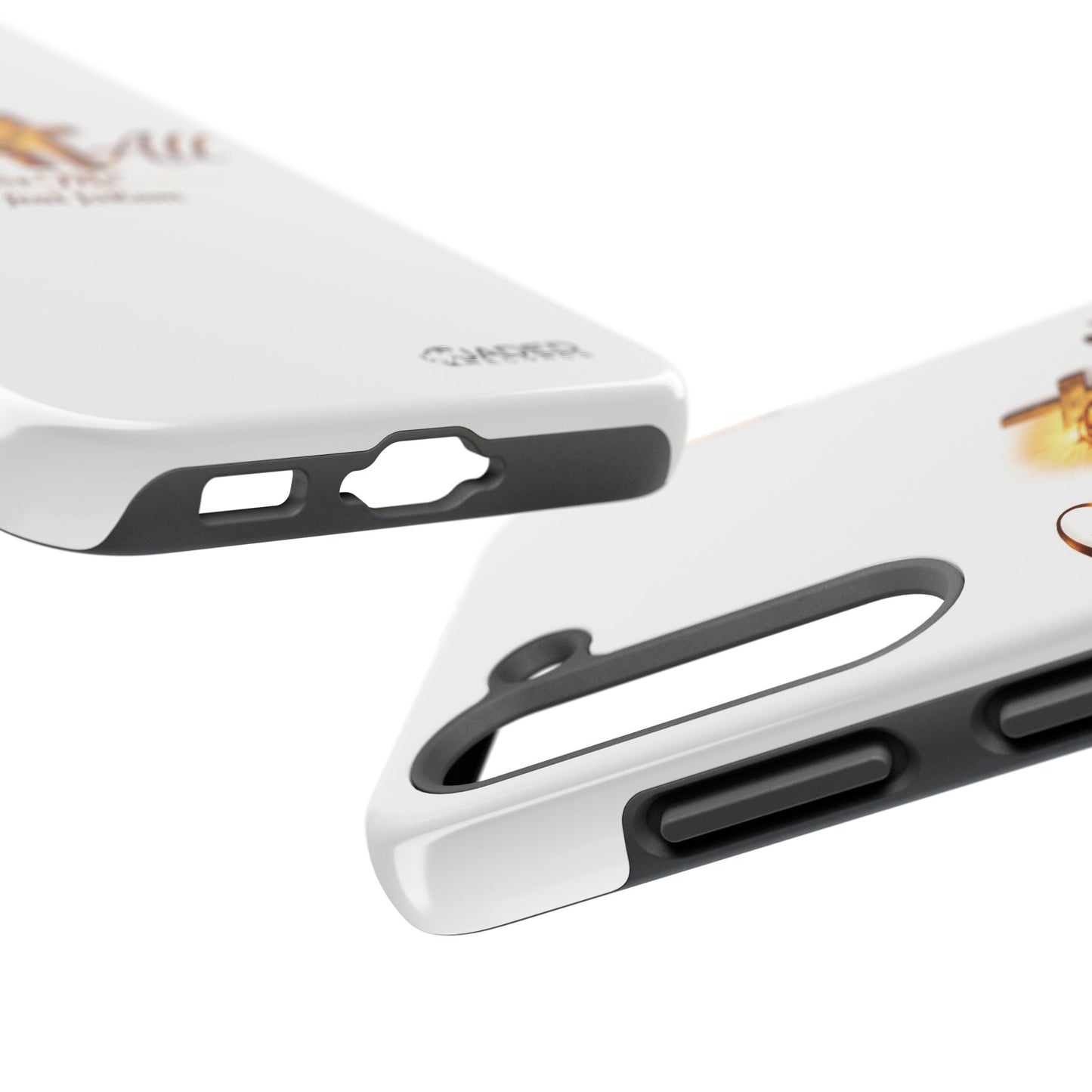 Slim Protective Phone Case — Gold Cross “Gave It All / For Me”