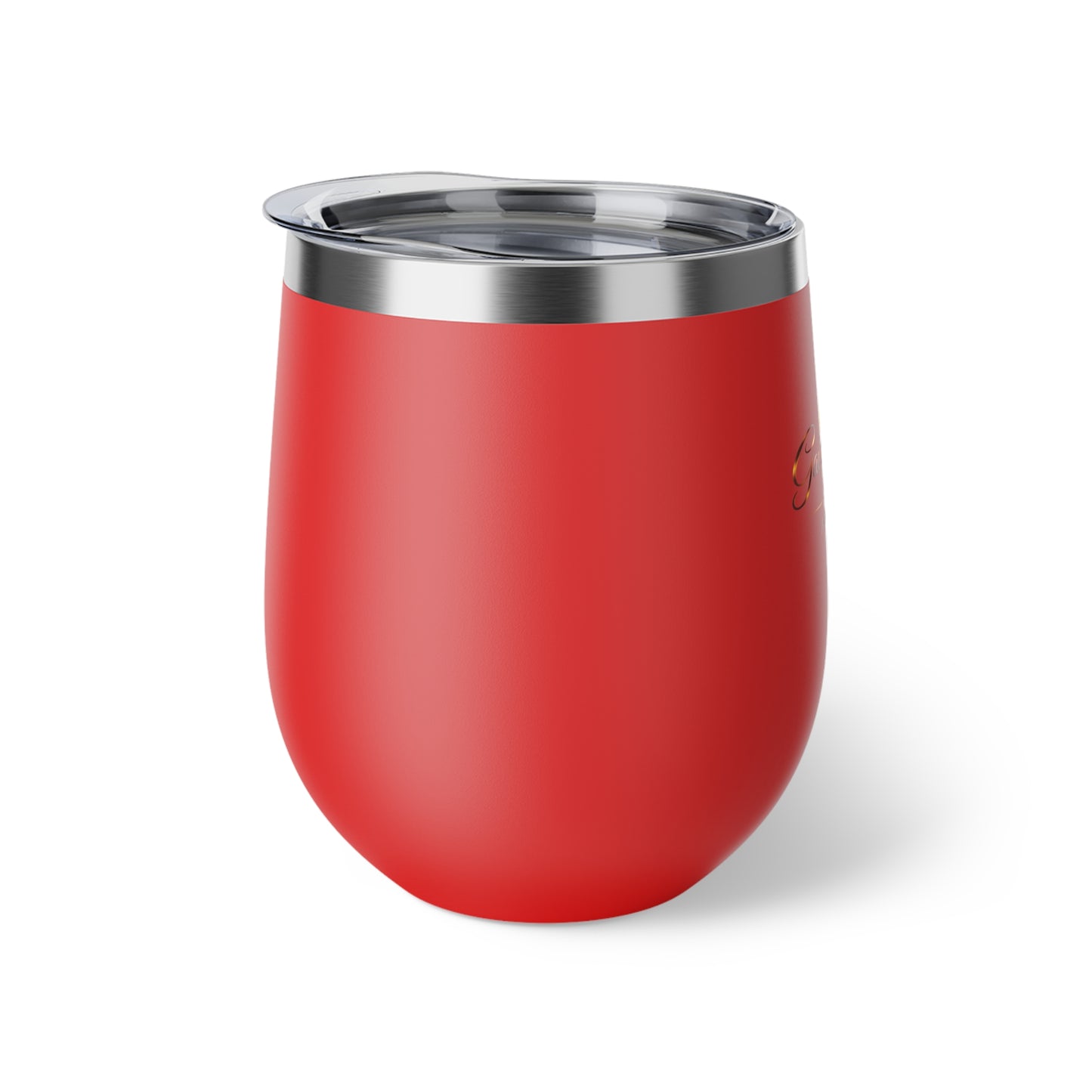 Faith Cross 12oz Insulated Tumbler — 'Grace For All' Copper Vacuum Wine Cup