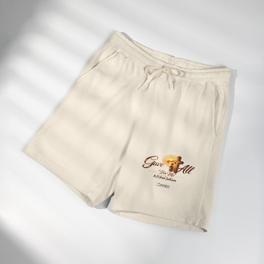 Gave It All Cross Graphic Fleece Sweat Shorts