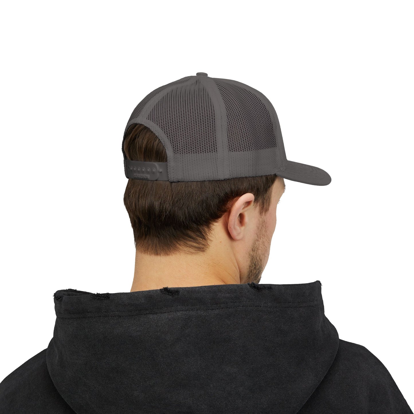 Christian Trucker Cap — "Gave It All For Me" Cross Snapback