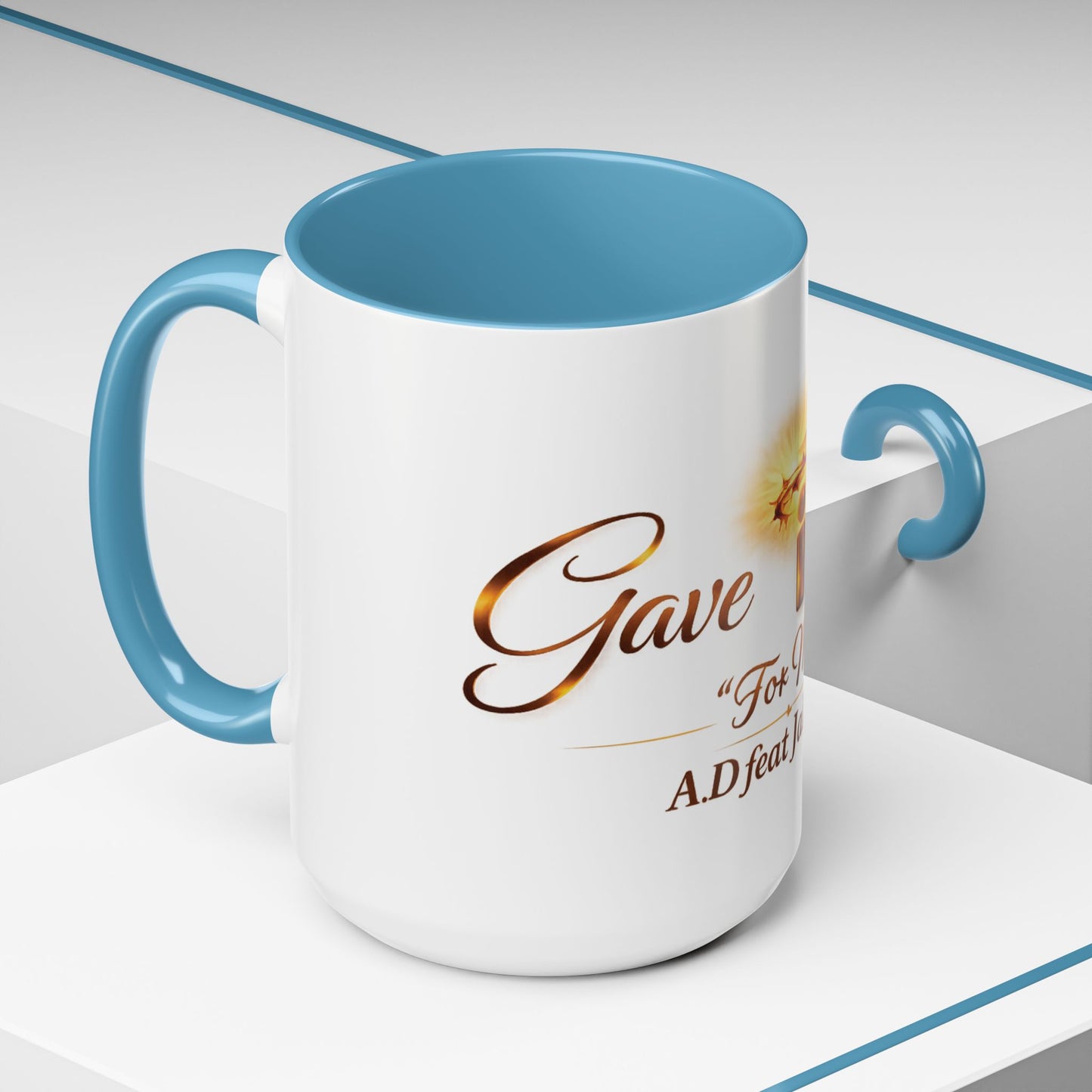 Christian Accent Coffee Mug - "Gave It All For Me" Cross Design (11/15oz)