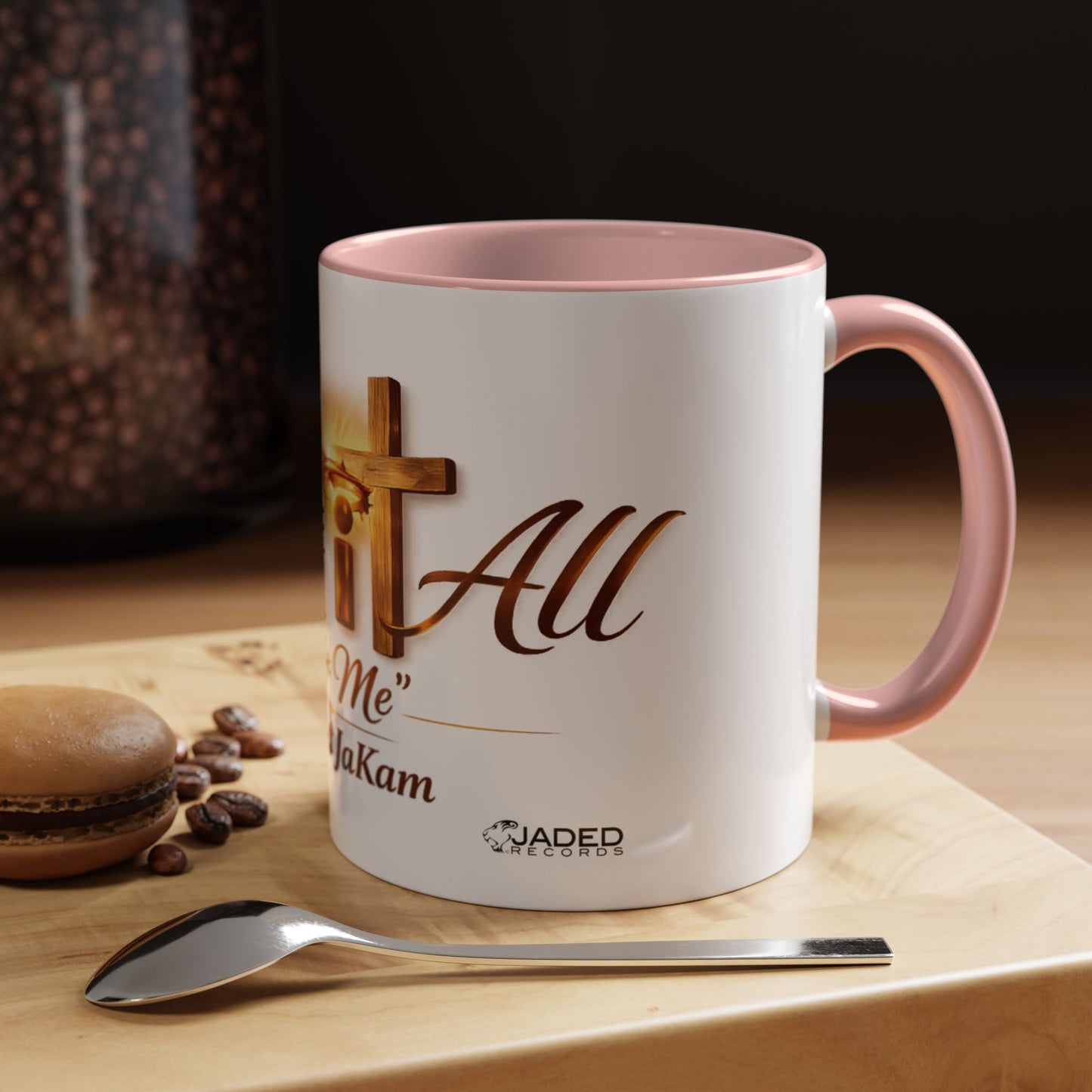 Christian Accent Coffee Mug - "Gave It All For Me" Cross Design (11/15oz)