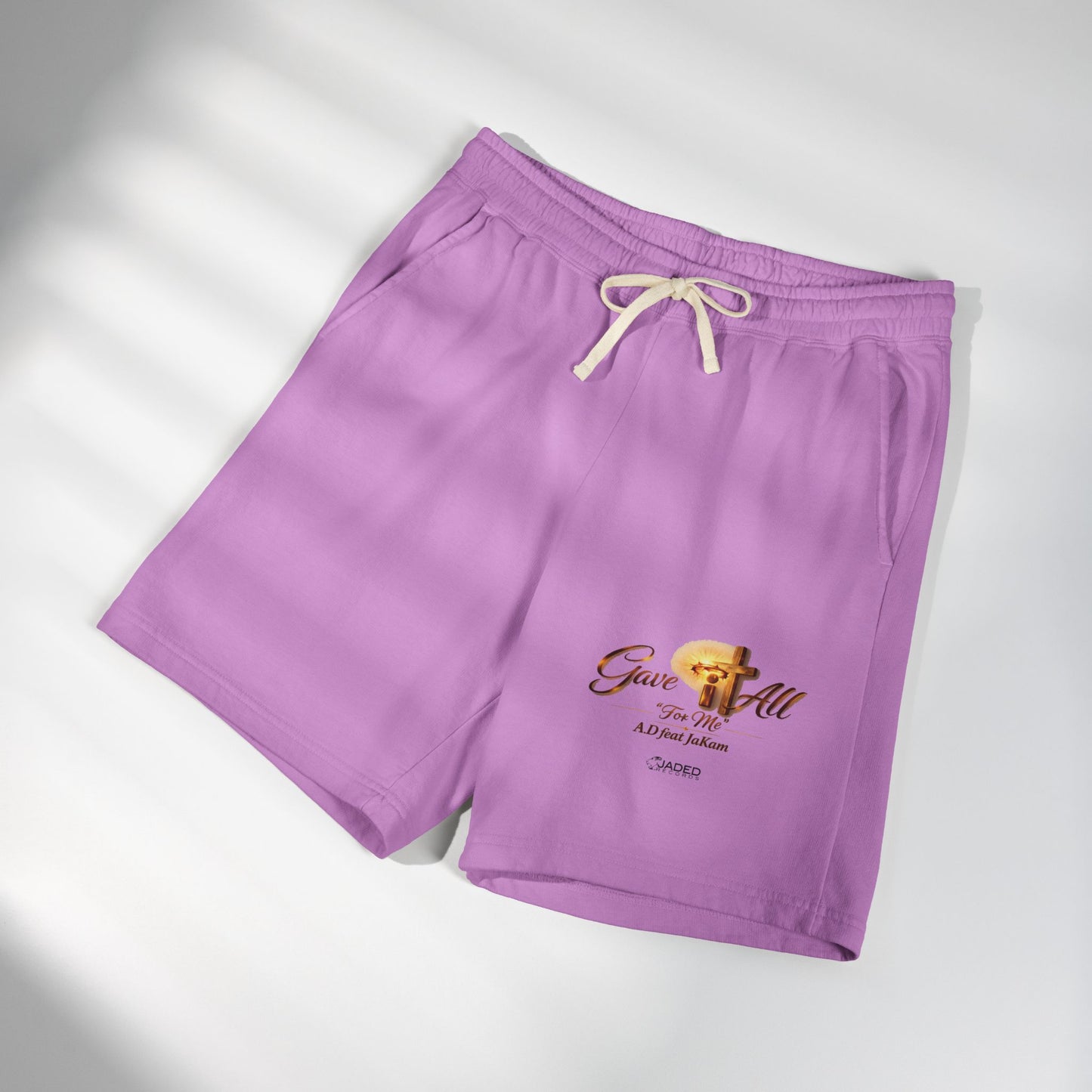 Gave It All Cross Graphic Fleece Sweat Shorts