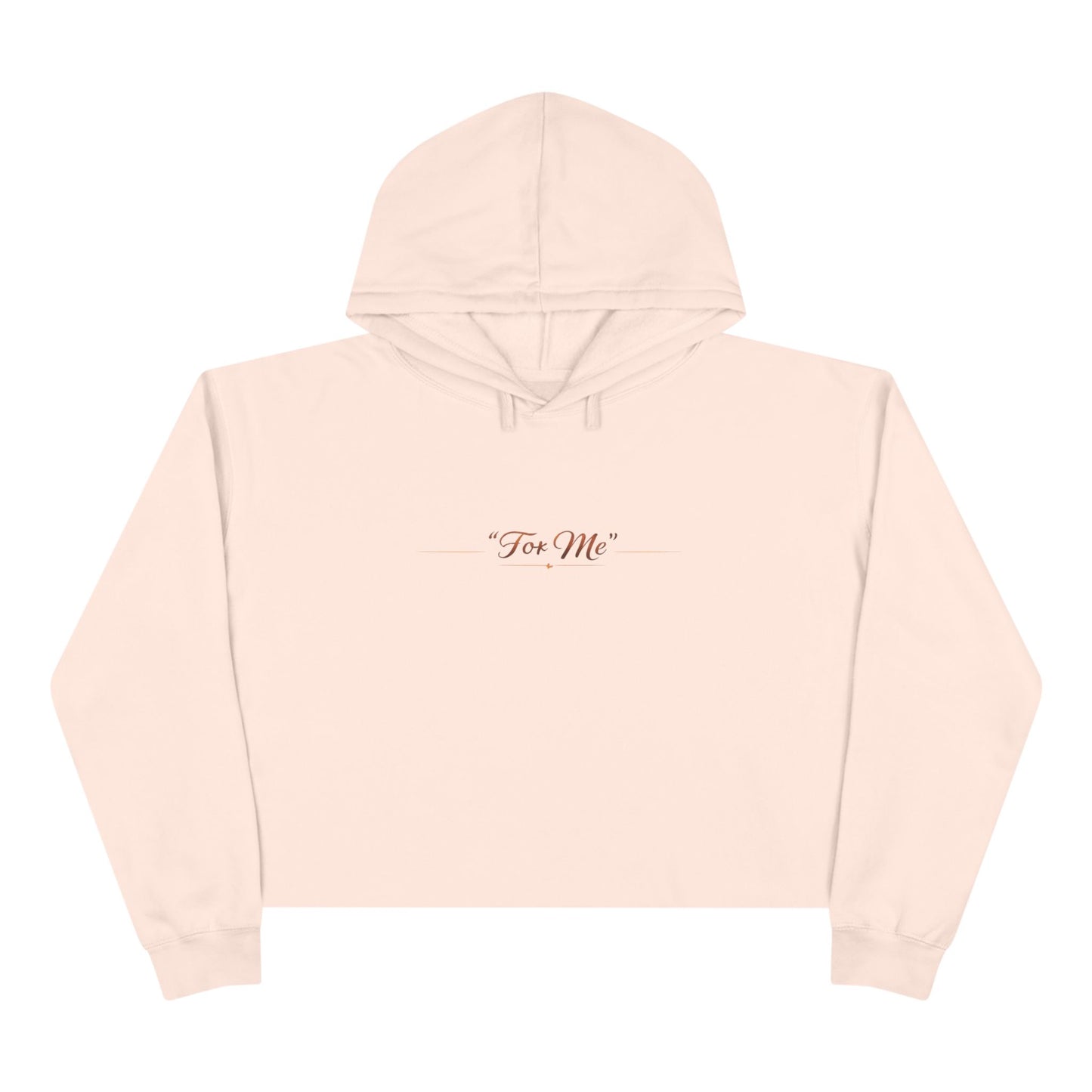 Crop Hoodie — "Gave It All" Inspirational Christian Cropped Hoodie ("For Me" Back)