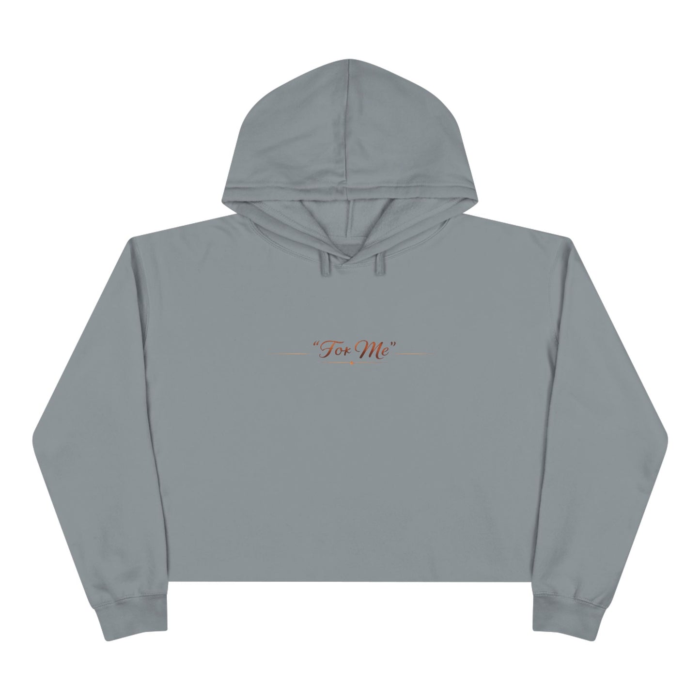 Crop Hoodie — "Gave It All" Inspirational Christian Cropped Hoodie ("For Me" Back)