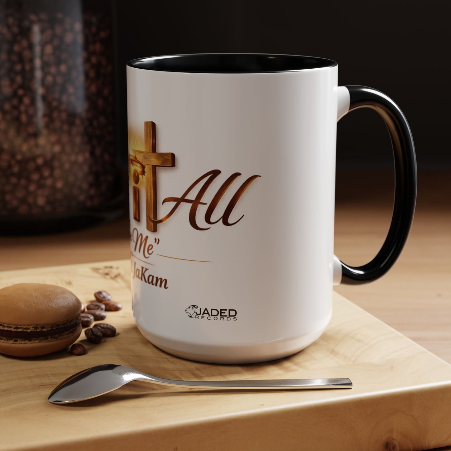 Christian Accent Coffee Mug - "Gave It All For Me" Cross Design (11/15oz)