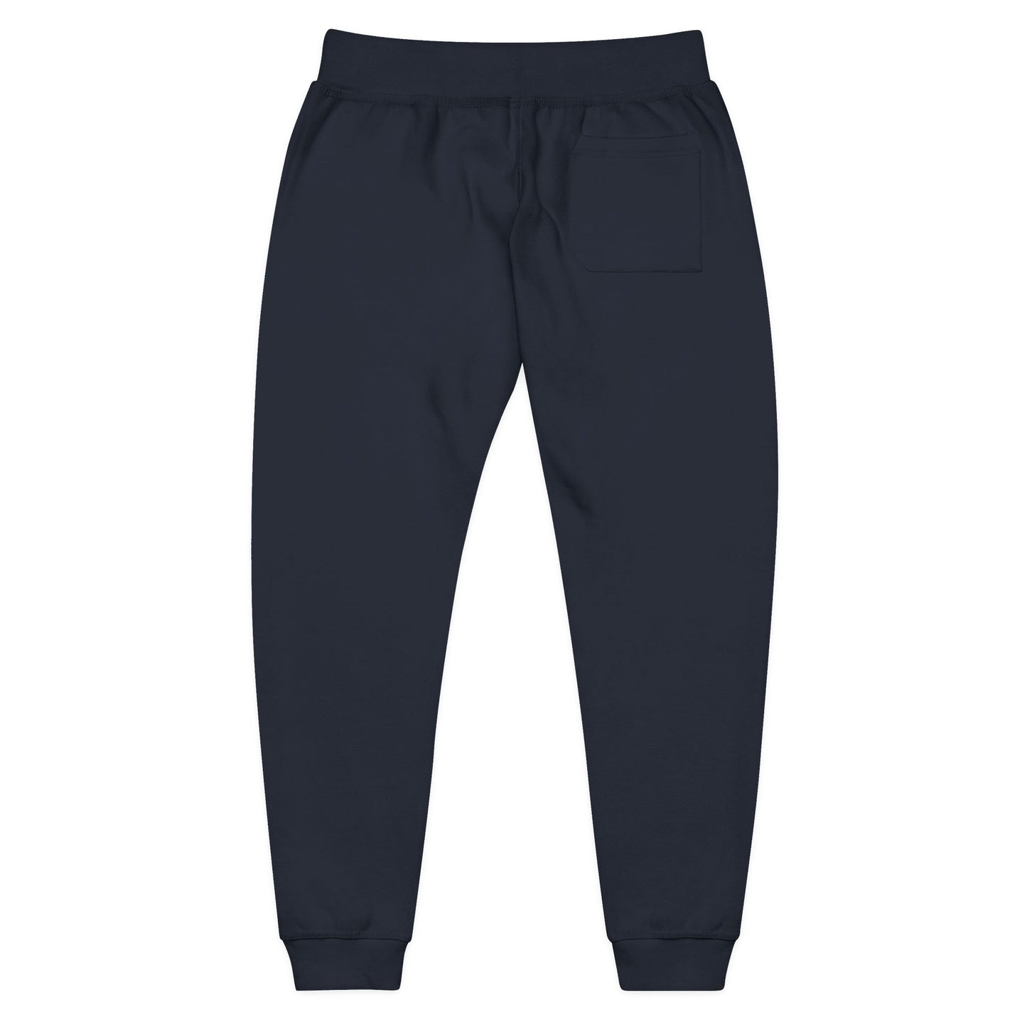 Embroidered Sunrise Rose Sweatpants — Cozy Fleece Joggers with Small Floral Chest Stitch