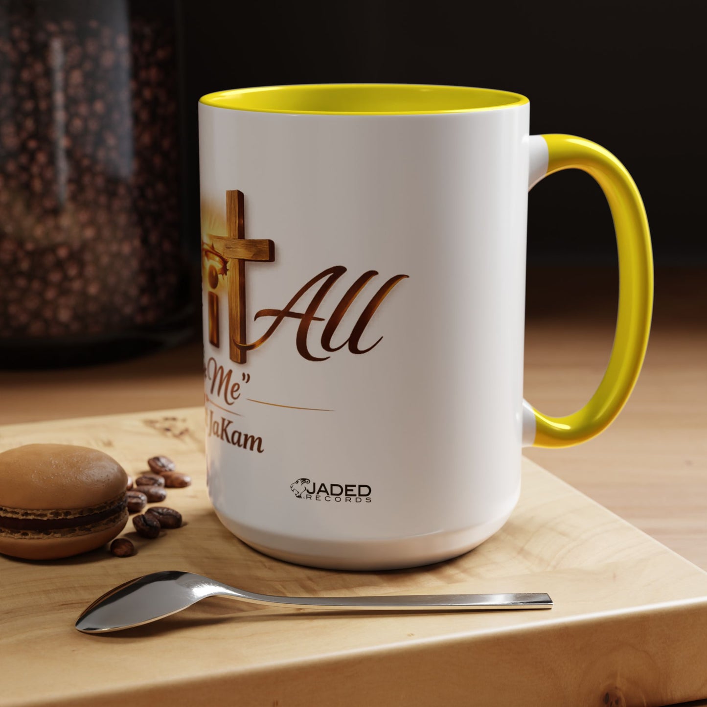 Christian Accent Coffee Mug - "Gave It All For Me" Cross Design (11/15oz)