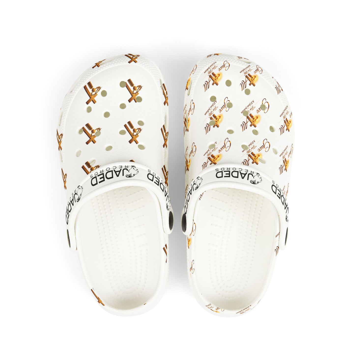 Kids Gingerbread Pattern EVA Clogs — Holiday Slip-On Shoes