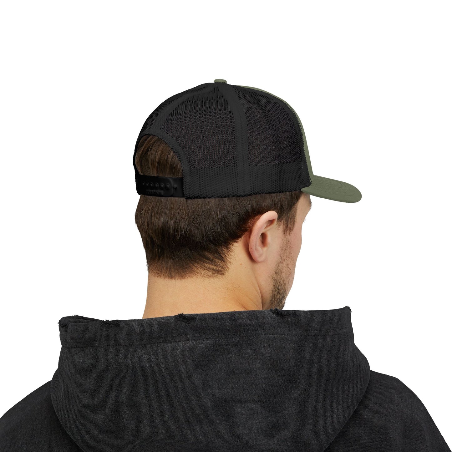 Christian Trucker Cap — "Gave It All For Me" Cross Snapback