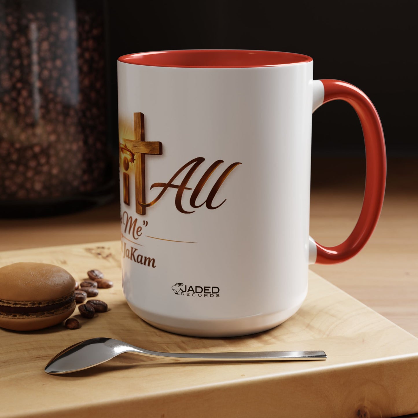 Christian Accent Coffee Mug - "Gave It All For Me" Cross Design (11/15oz)