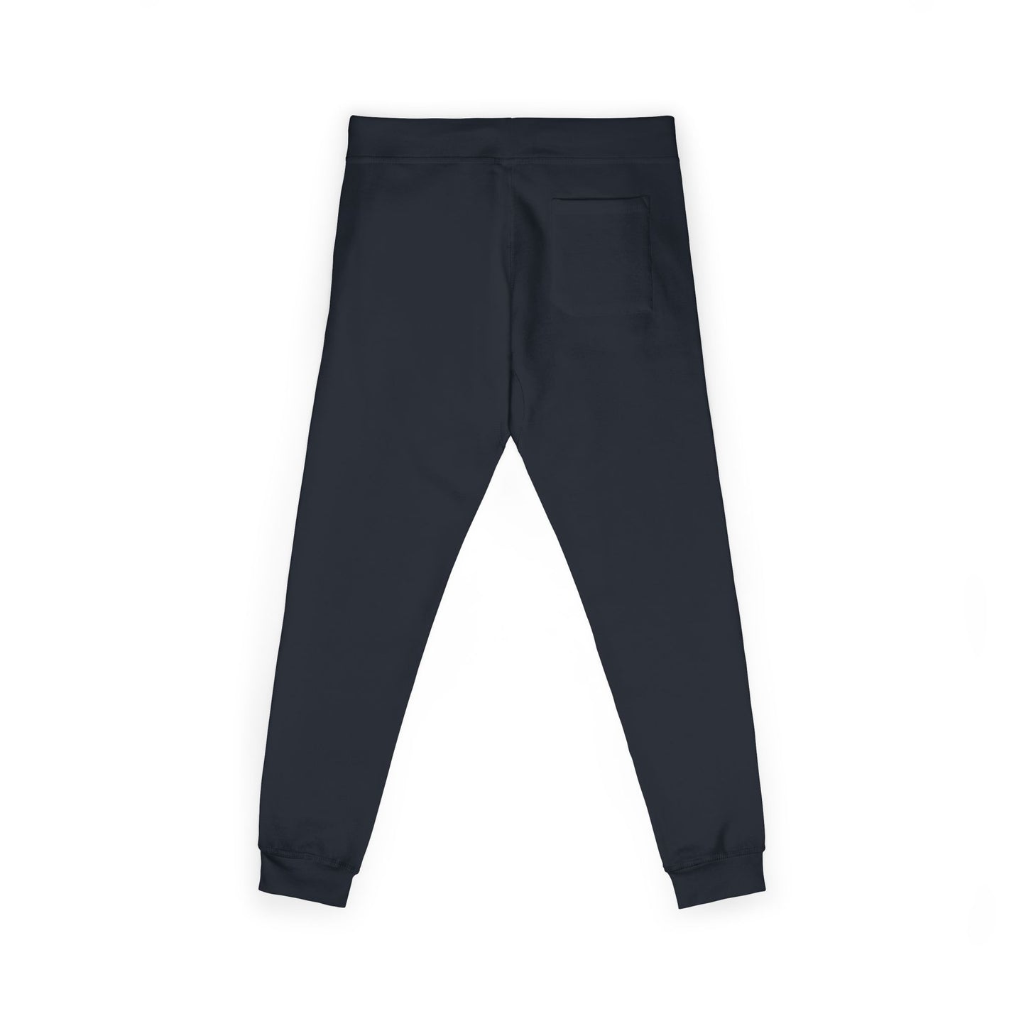 Embroidered Sunrise Rose Sweatpants — Cozy Fleece Joggers with Small Floral Chest Stitch