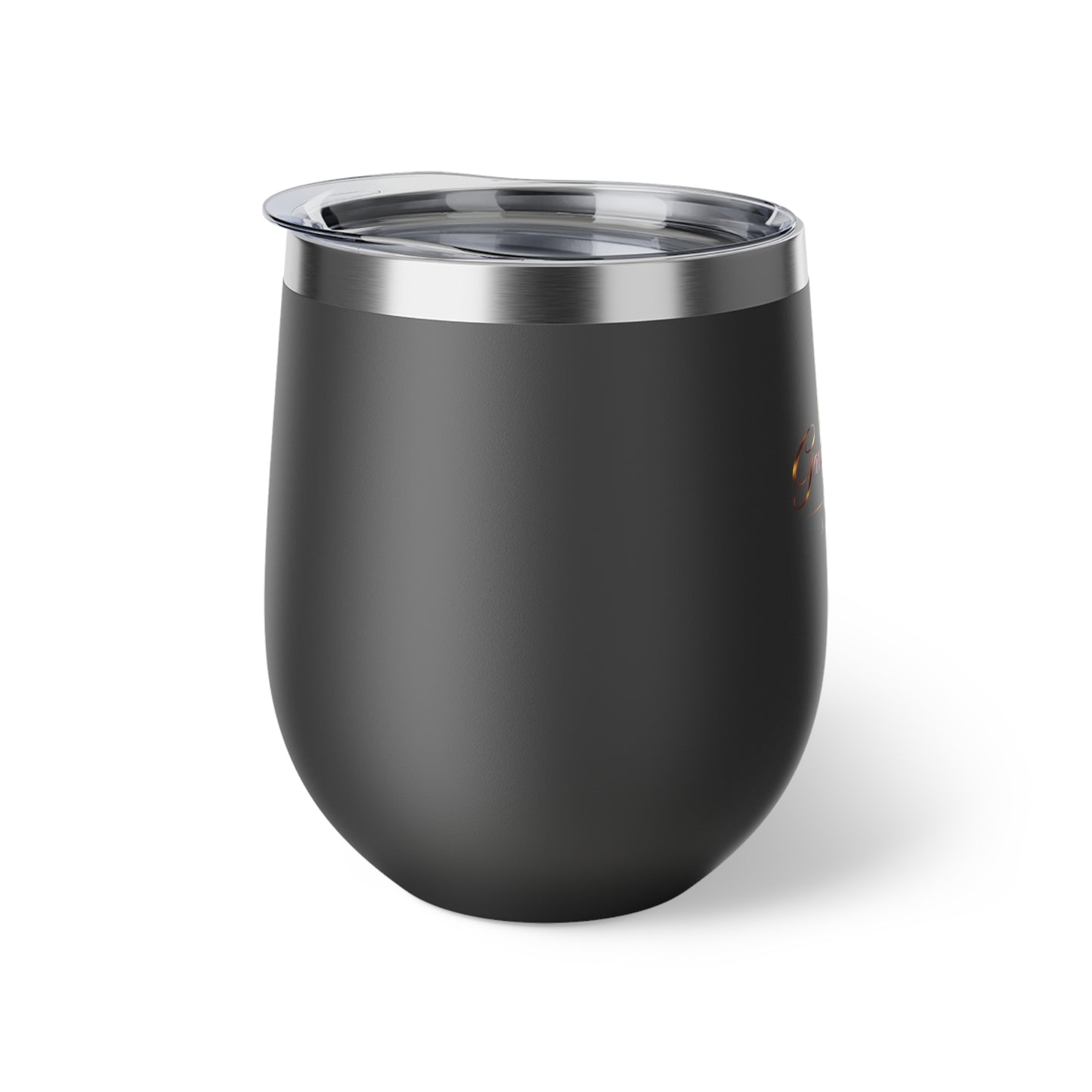 Faith Cross 12oz Insulated Tumbler — 'Grace For All' Copper Vacuum Wine Cup