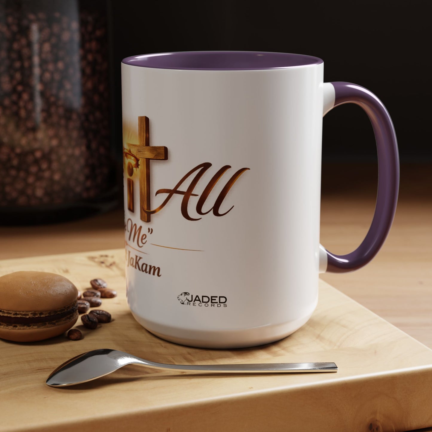 Christian Accent Coffee Mug - "Gave It All For Me" Cross Design (11/15oz)